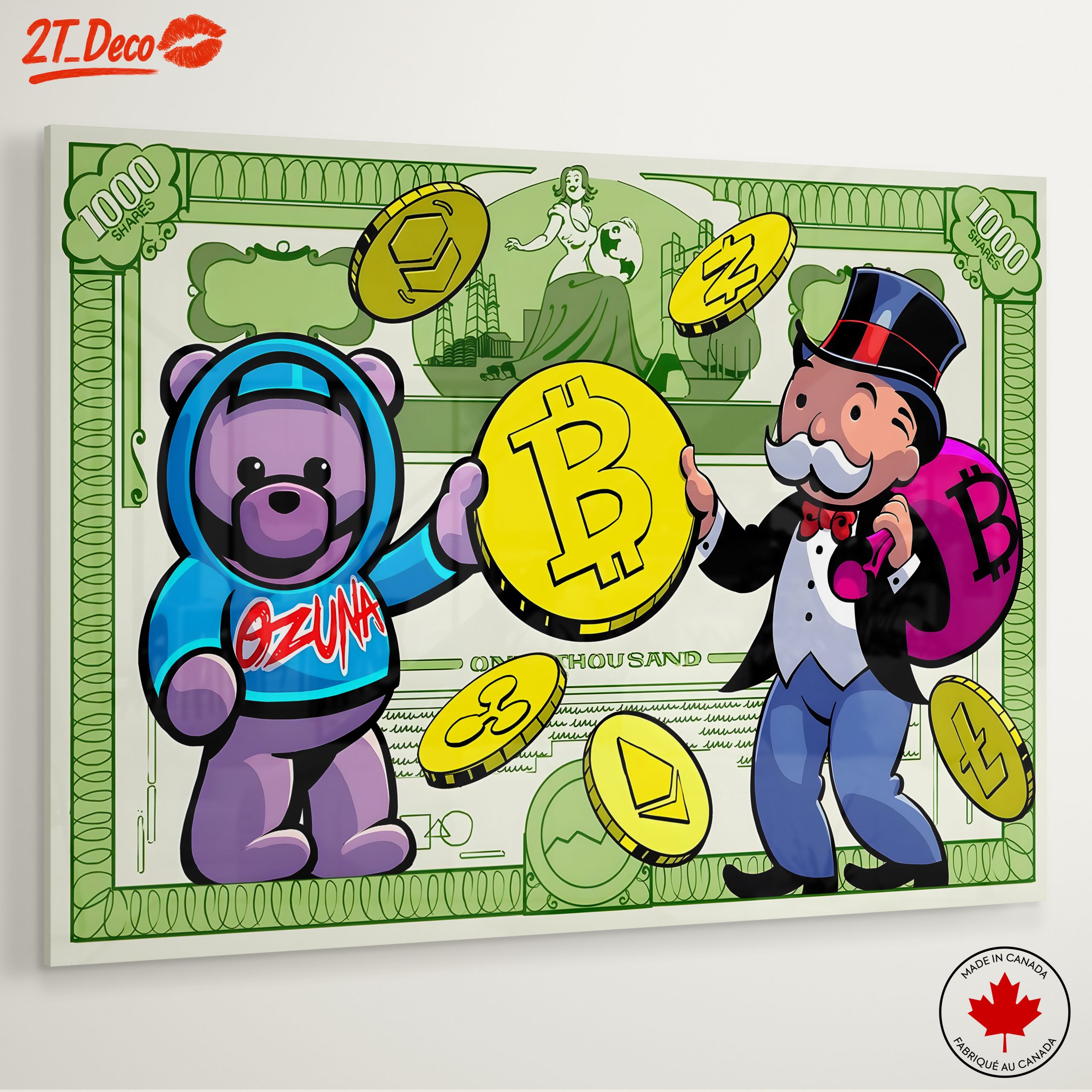 Playful Cryptocurrency Pop Art with Colorful Characters - Image 6