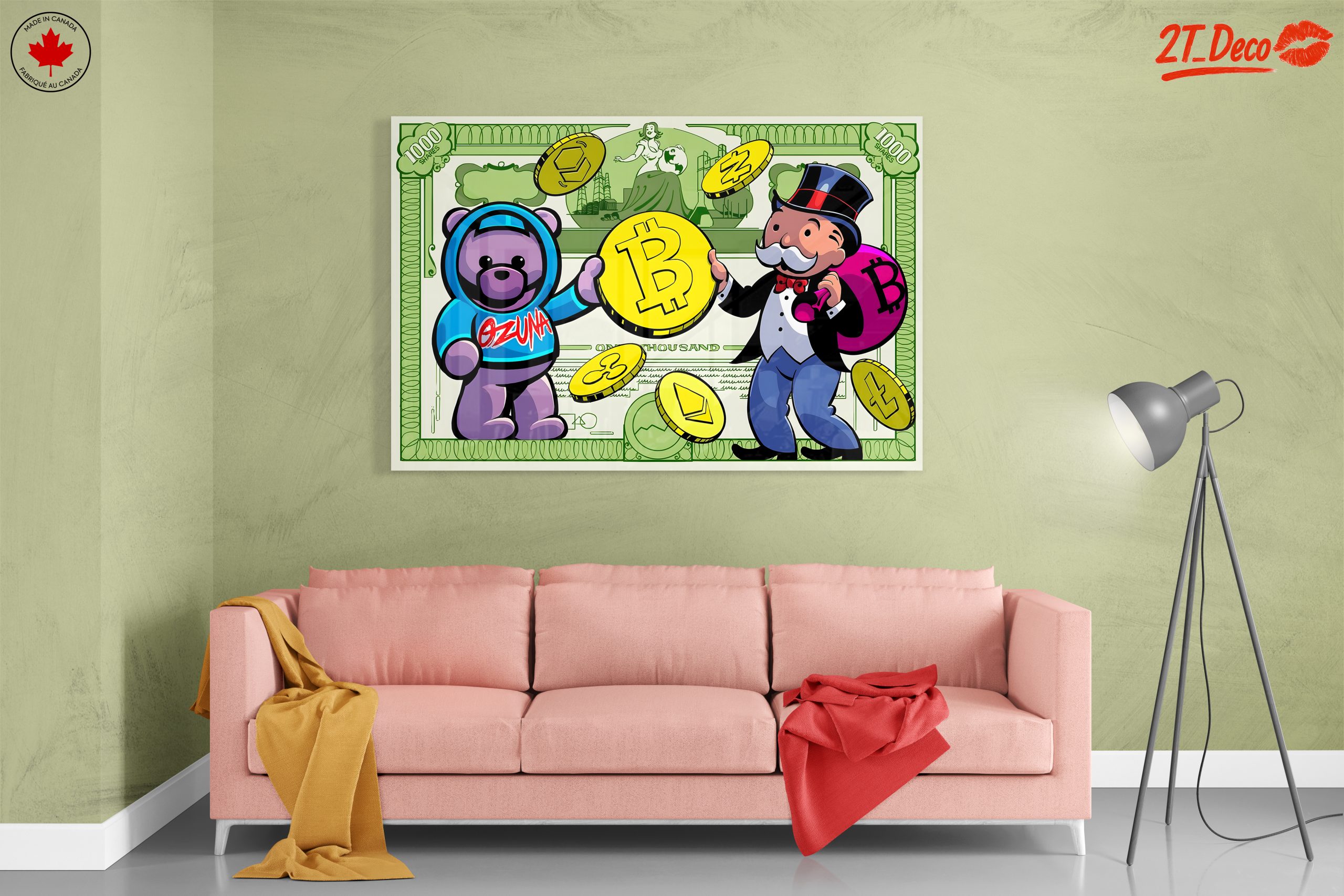 Playful Cryptocurrency Pop Art with Colorful Characters - Image 7