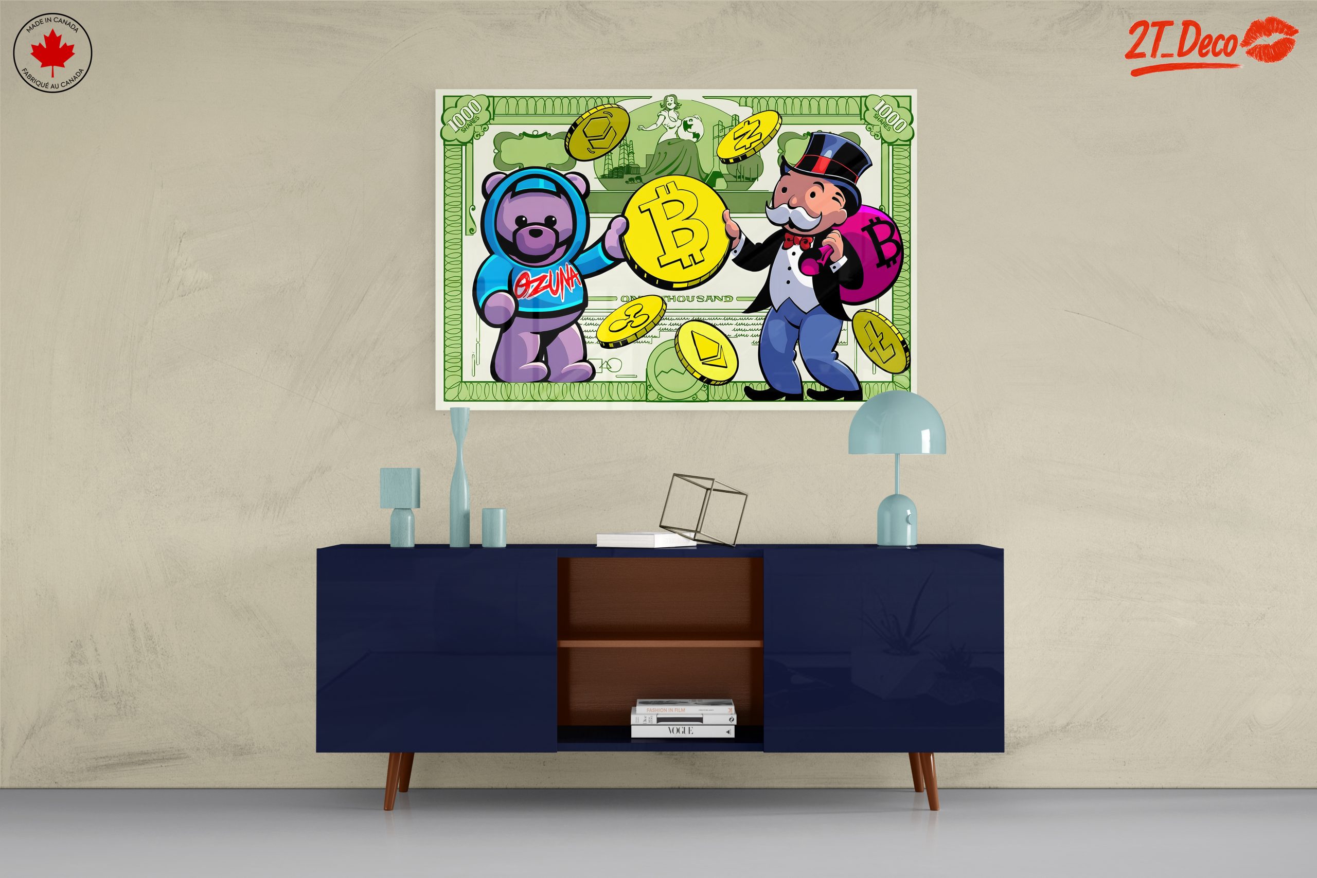 Playful Cryptocurrency Pop Art with Colorful Characters - Image 8