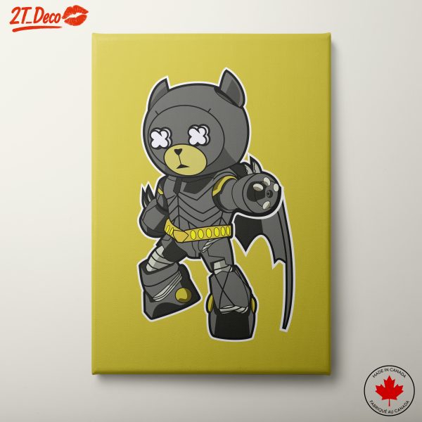 Stylized Bear Superhero Character Art