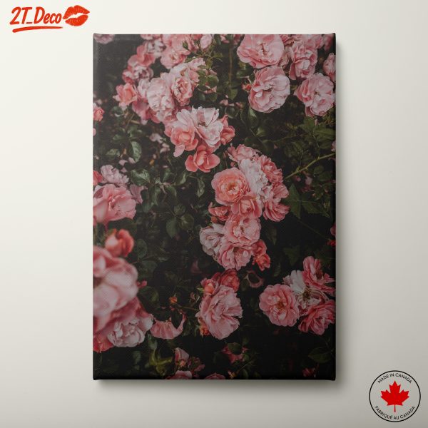 Romantic Pink Roses Floral Art