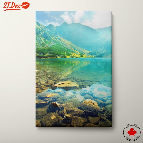 Serene Mountain Lake Landscape
