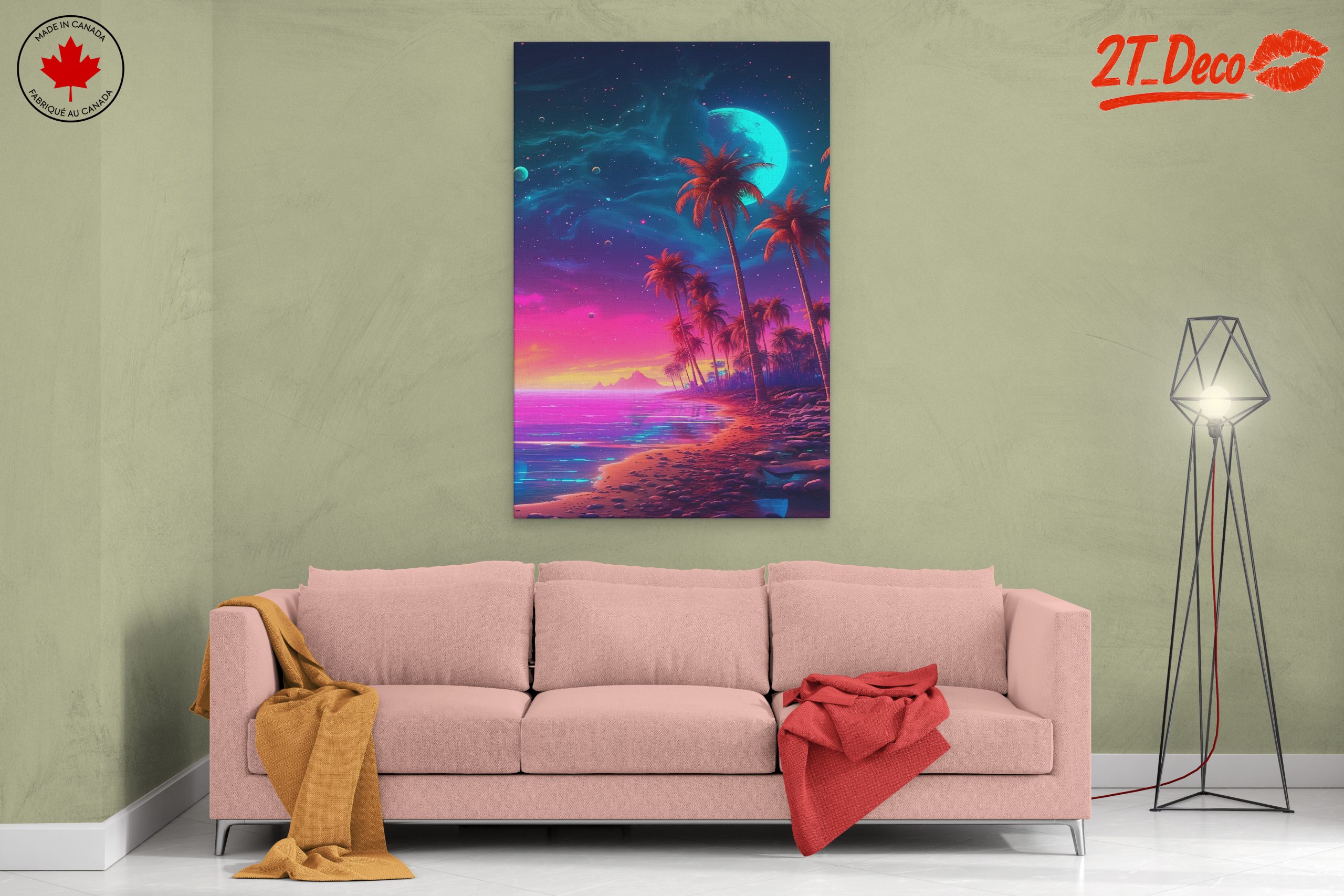Dreamy Beach and Starry Night Landscape - Image 2