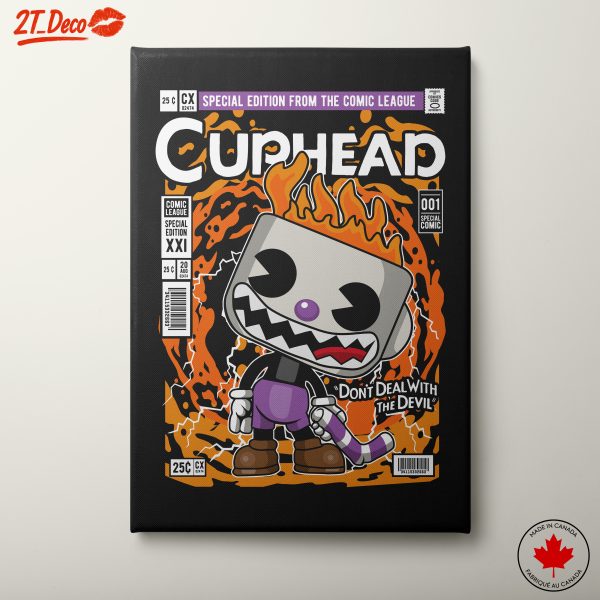 Cuphead Character Art in Comic Style