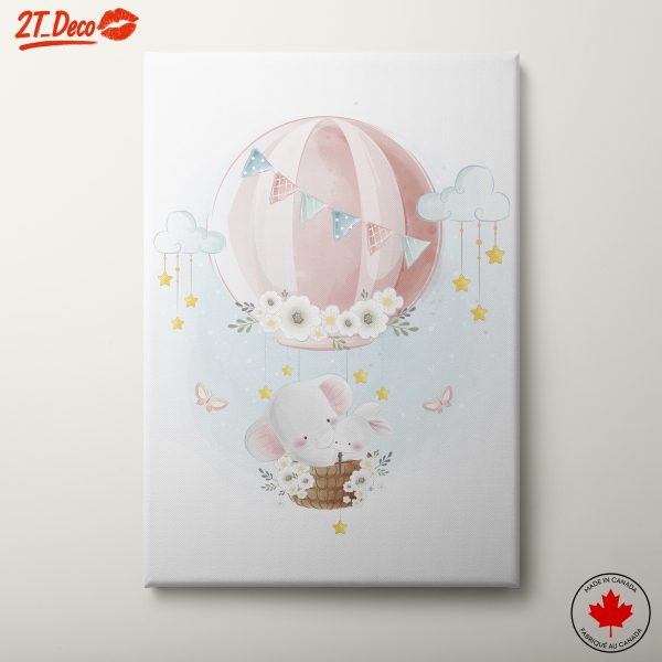 Adorable Animal Hot Air Balloon Art