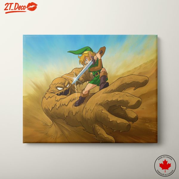 Epic Battle Scene from Zelda Game