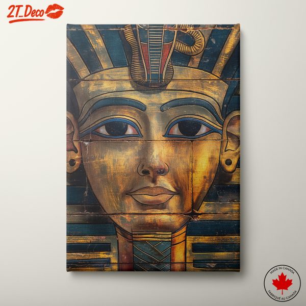 Stylized Ancient Egyptian Face Artwork