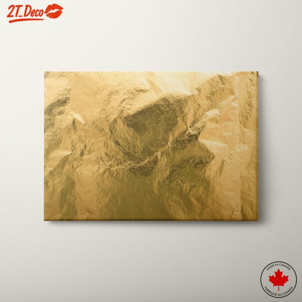 Textured Gold Metallic Wall Art