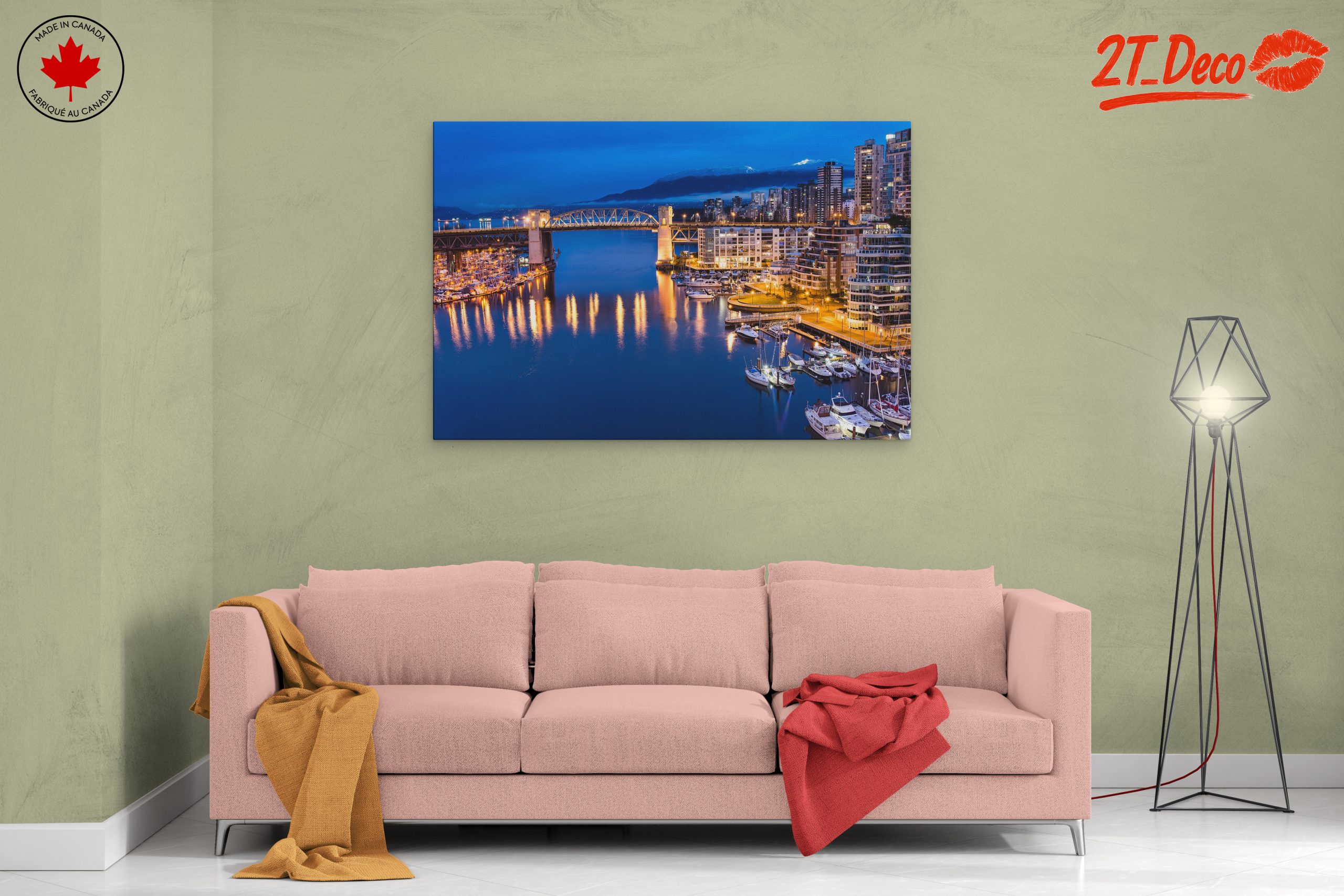 Stunning Cityscape at Night with Reflections - Image 2