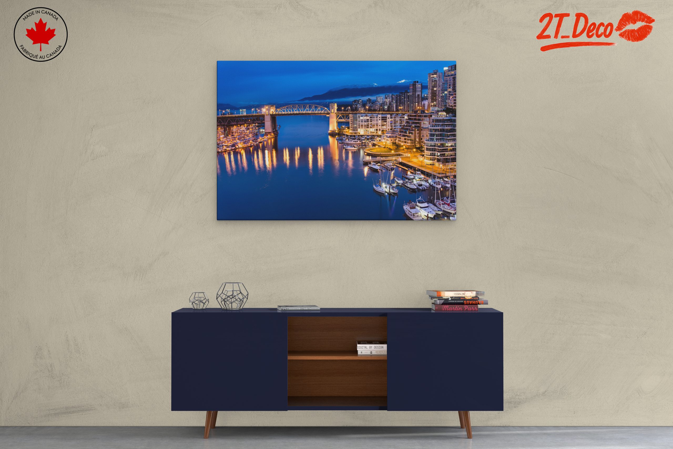 Stunning Cityscape at Night with Reflections - Image 3