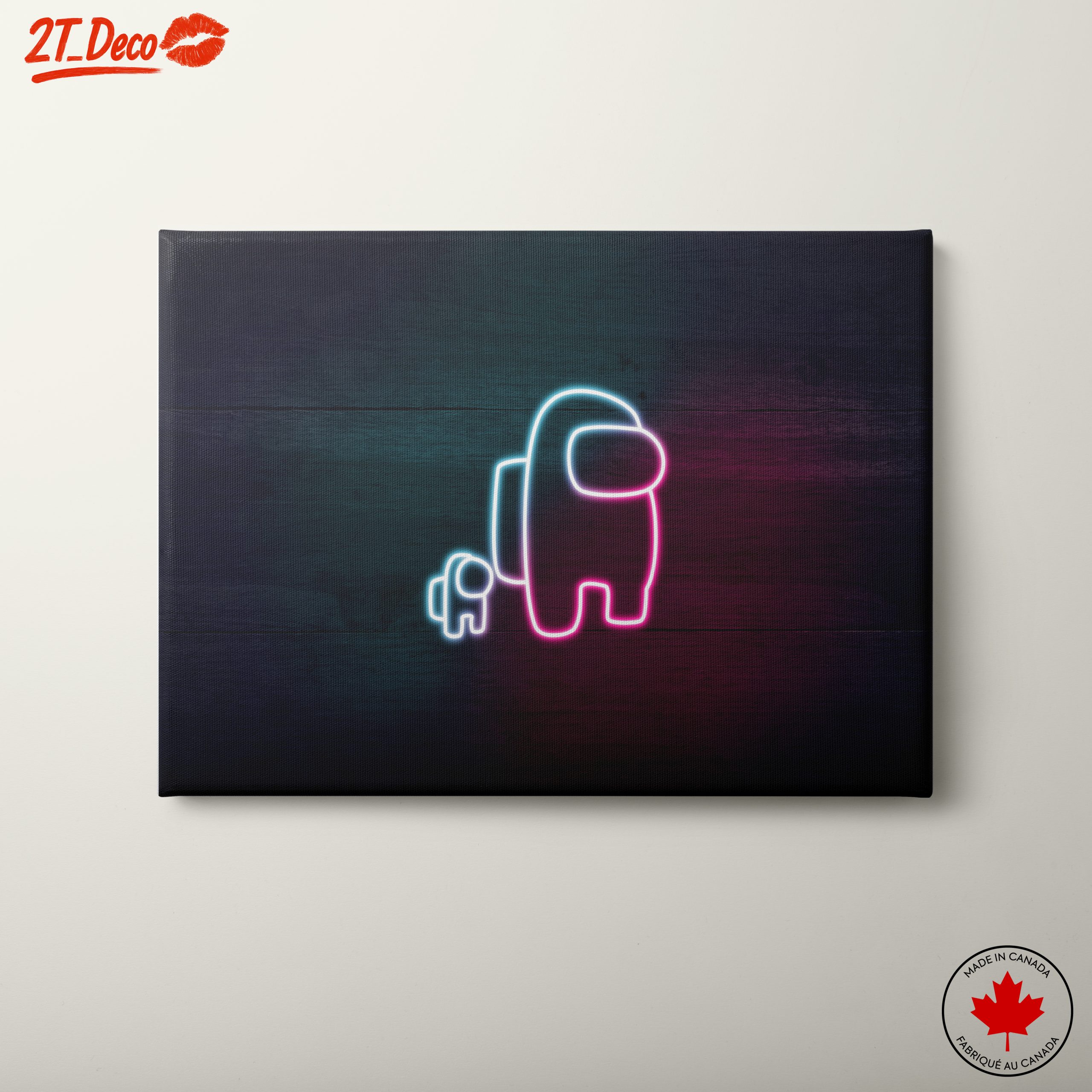 Neon Gaming Characters Artwork