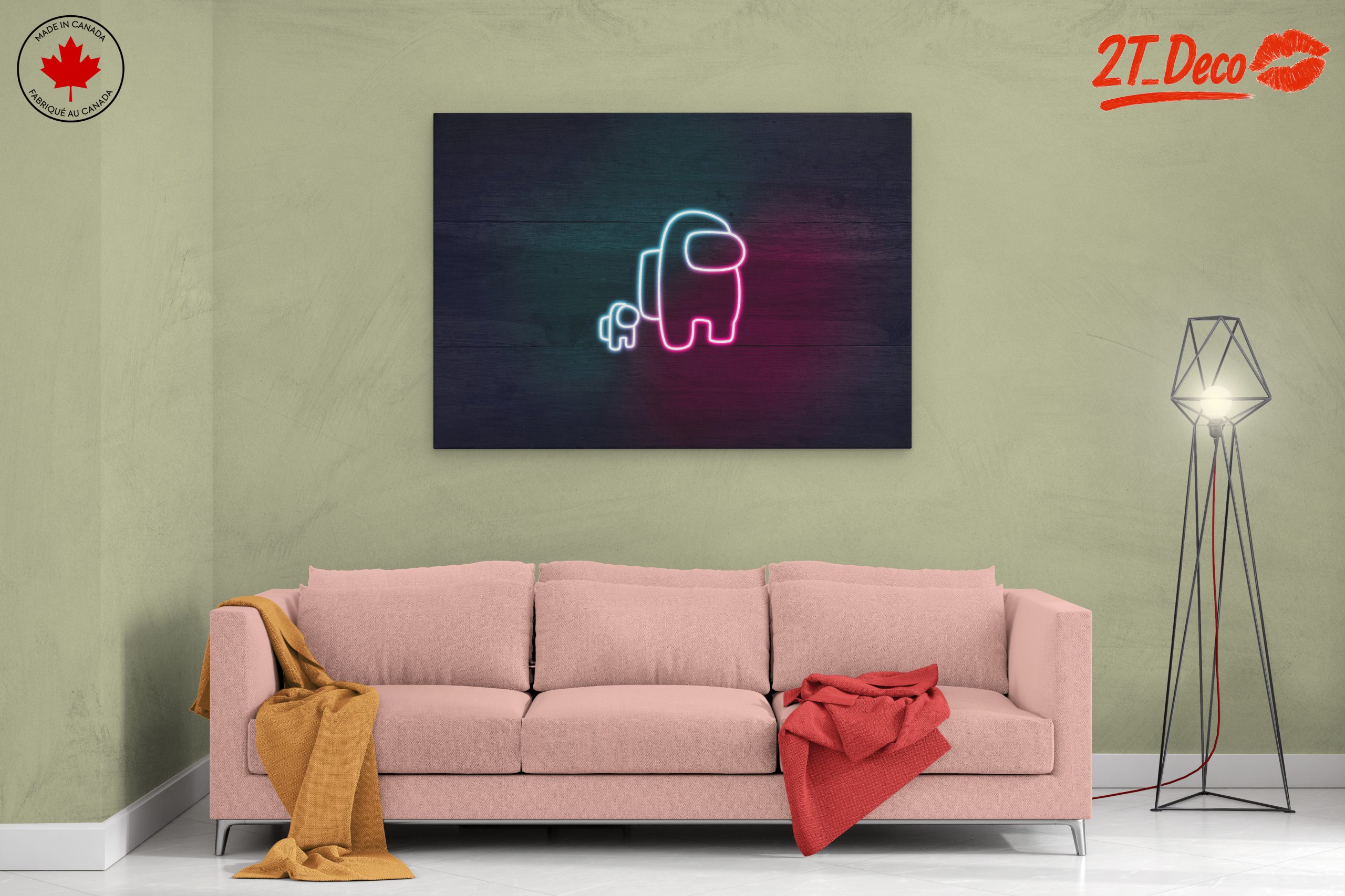 Neon Gaming Characters Artwork - Image 2