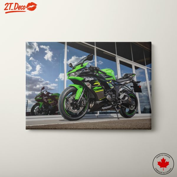 Sleek Kawasaki Ninja Motorcycle on Display