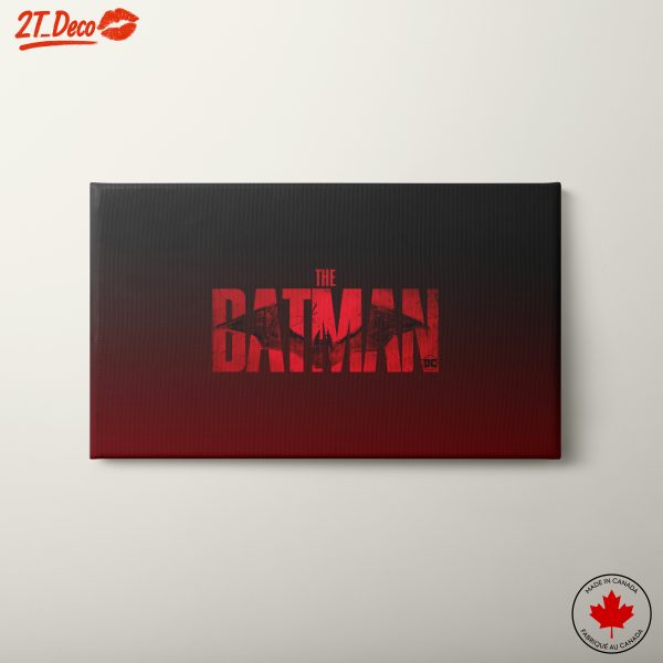 Batman Graphic Art in Bold Red