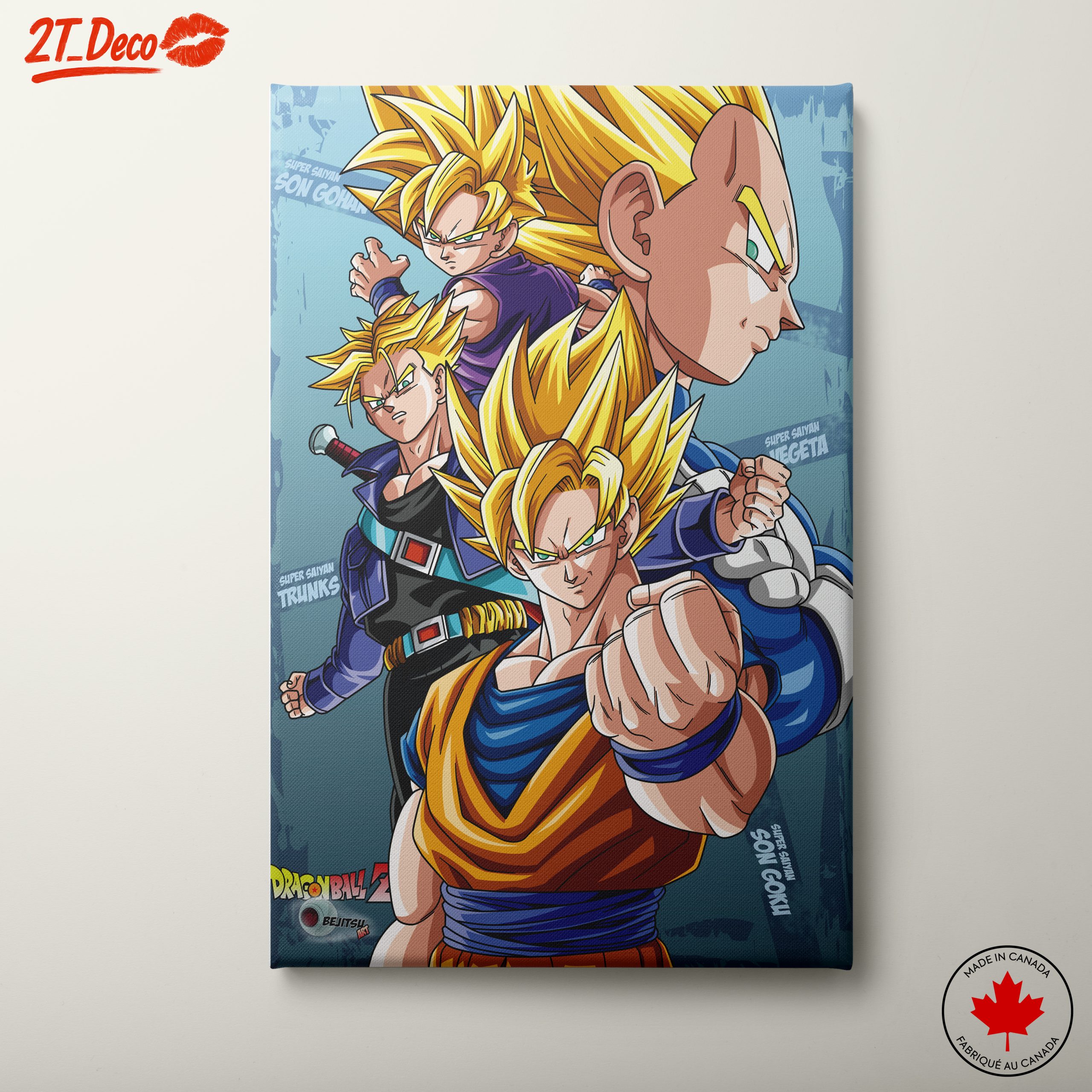 Dynamic Dragon Ball Characters Artwork