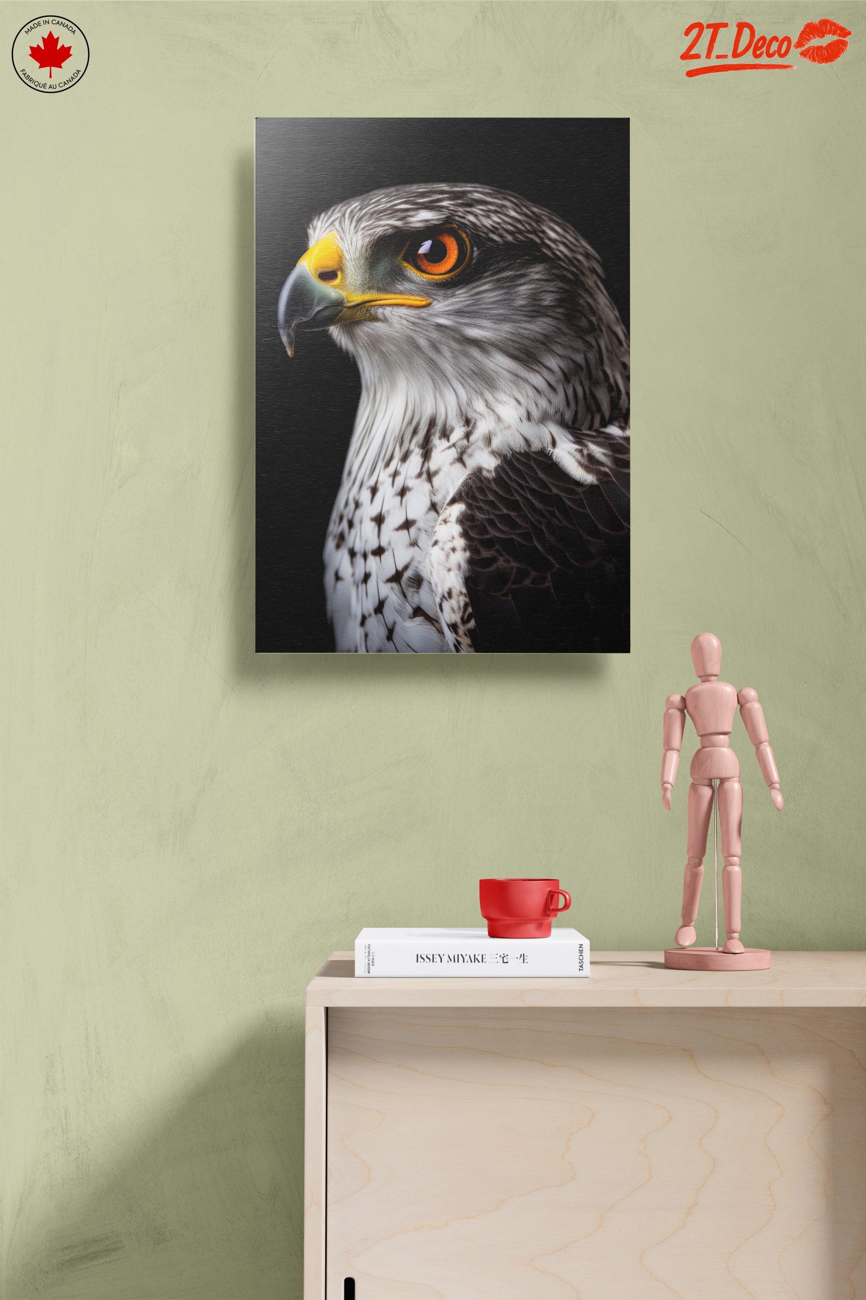 Majestic Eagle Portrait on Black - Image 14