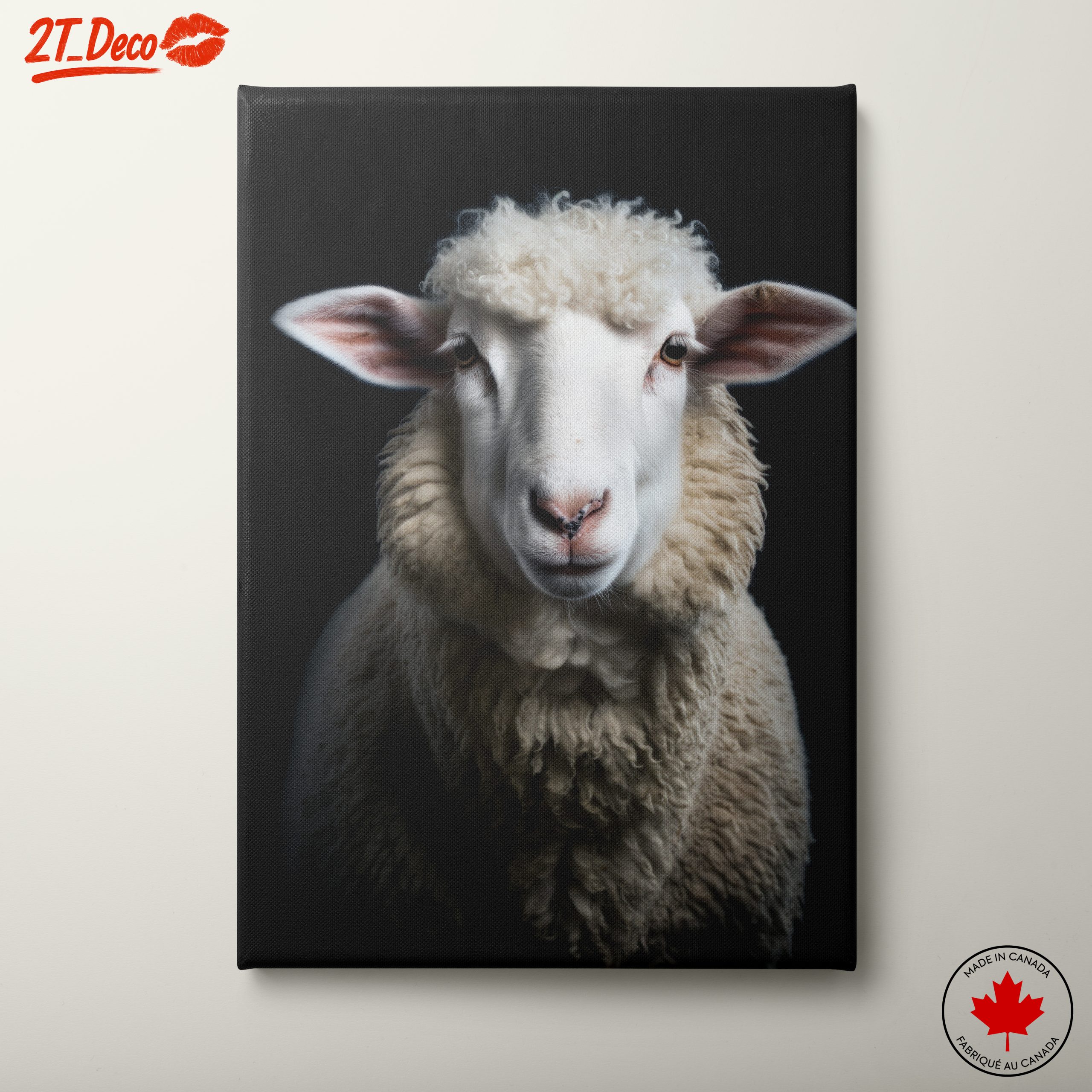 Realistic Portrait of a Sheep