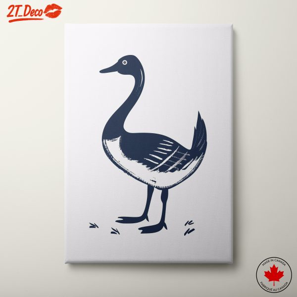 Stylized Goose Illustration for Playful Decor