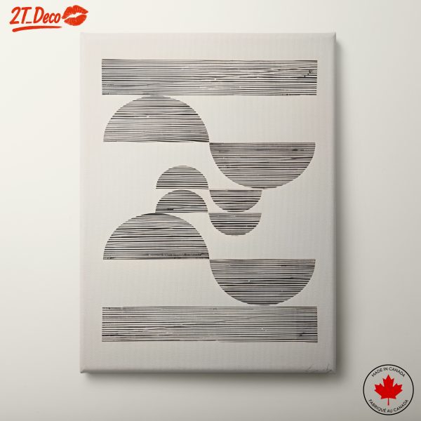 Geometric Abstract Black and White Art