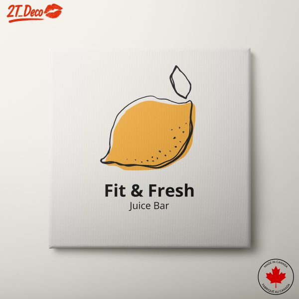 Minimalist Lemon Art for Fresh Spaces