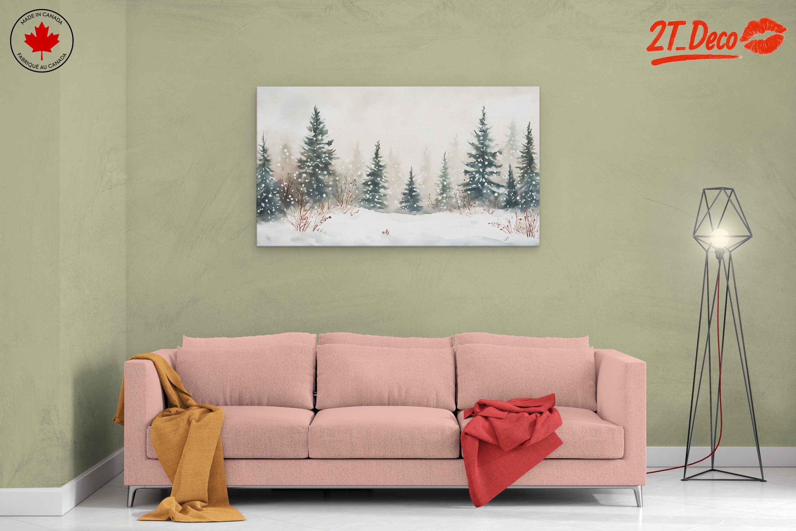 Winter Landscape with Snowy Trees 4 - Image 2