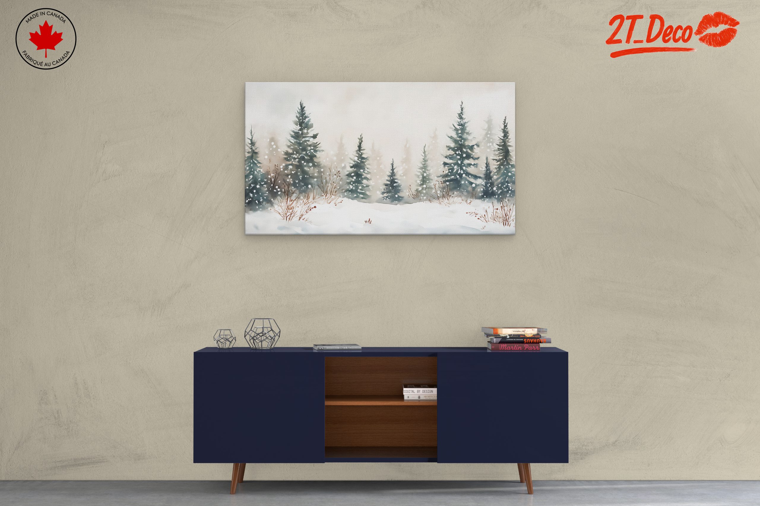 Winter Landscape with Snowy Trees 4 - Image 3