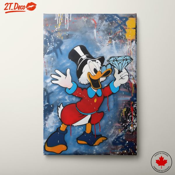 Scrooge McDuck Holding a Diamond