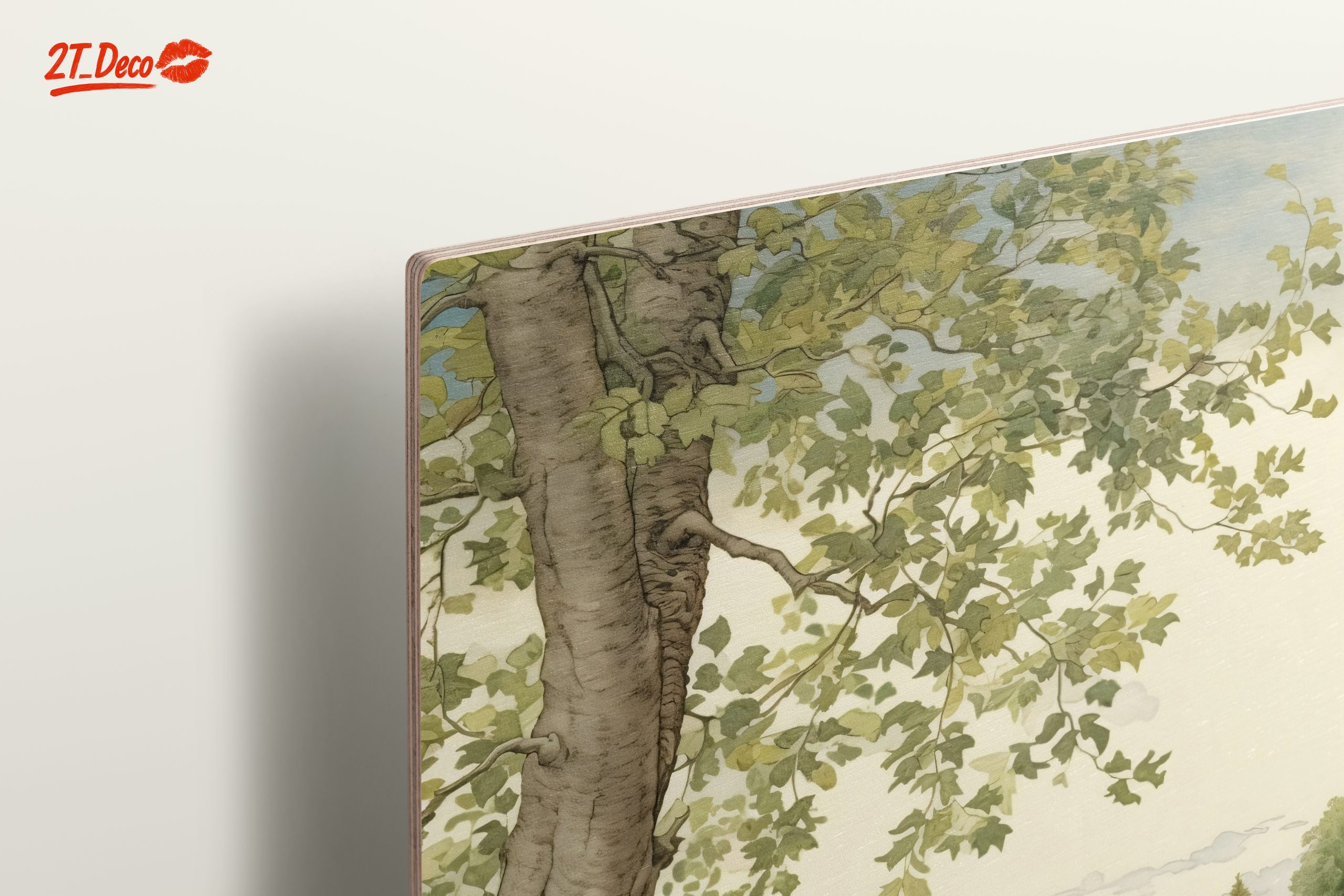 Golden Retriever in Tranquil Landscape Art - Image 15