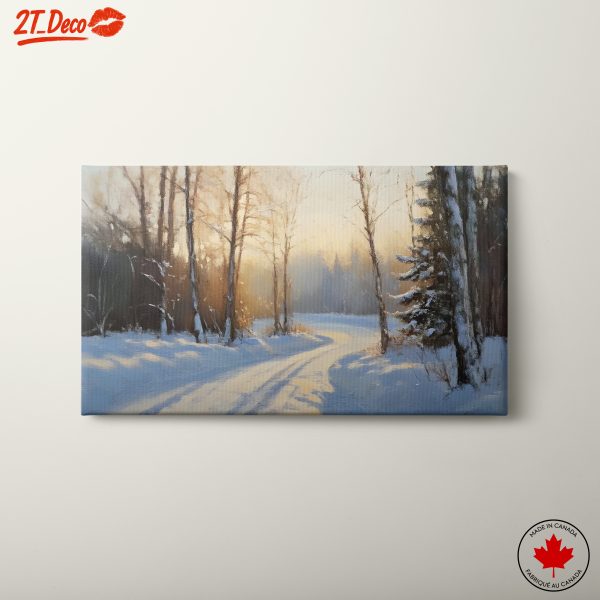 Serene Winter Landscape with Snowy Trees 5