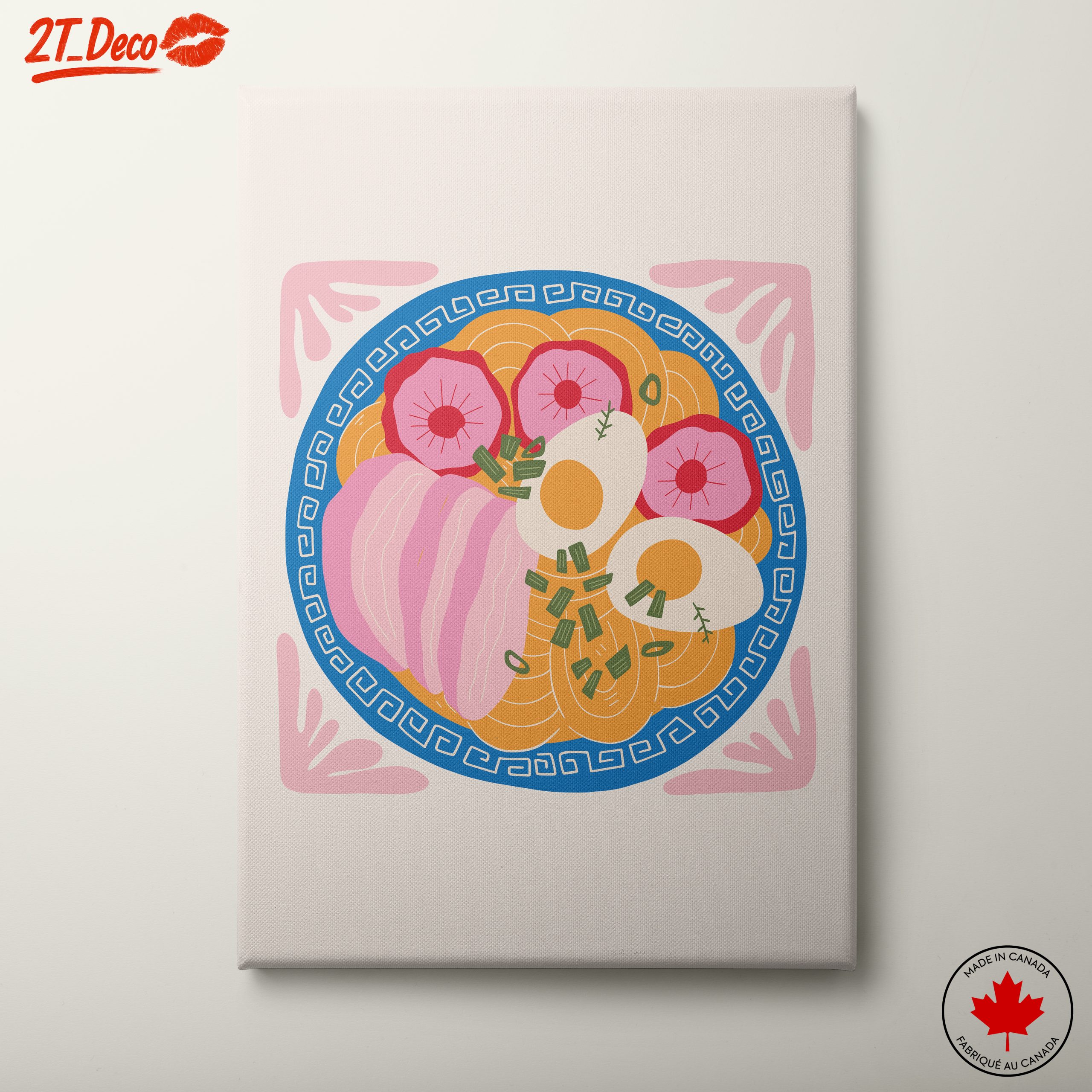 Stylized Abstract Food Art Plate