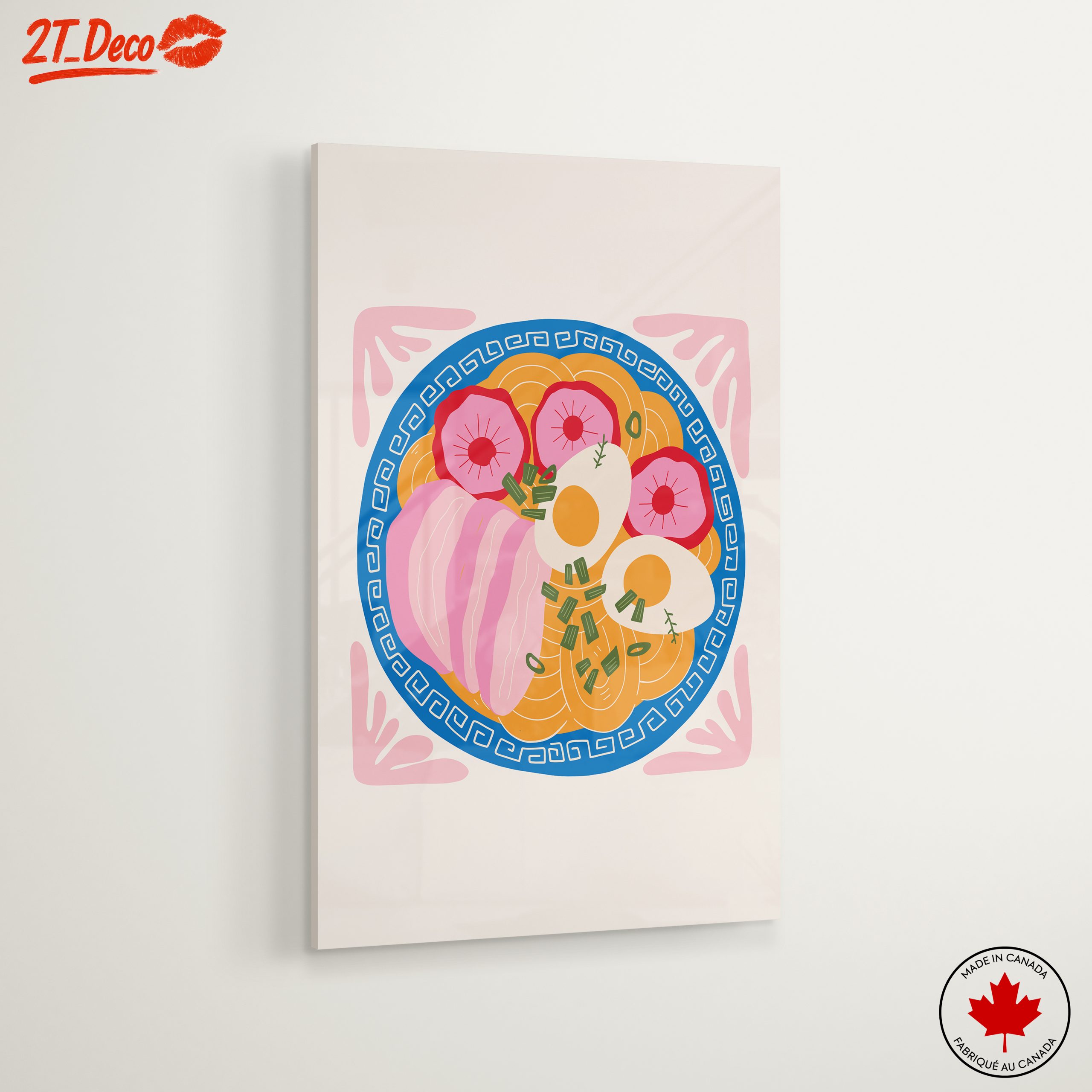 Stylized Abstract Food Art Plate - Image 6