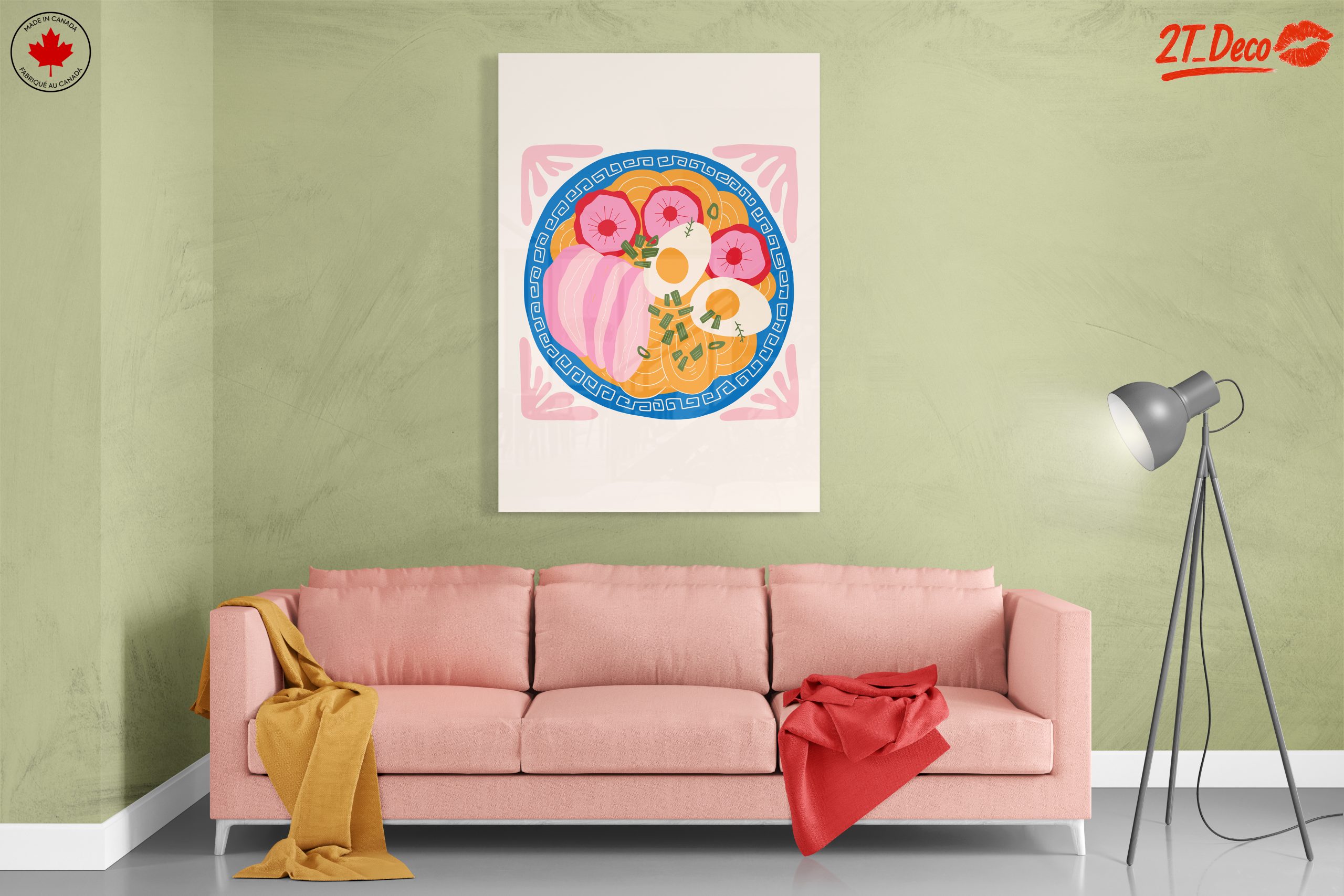 Stylized Abstract Food Art Plate - Image 7