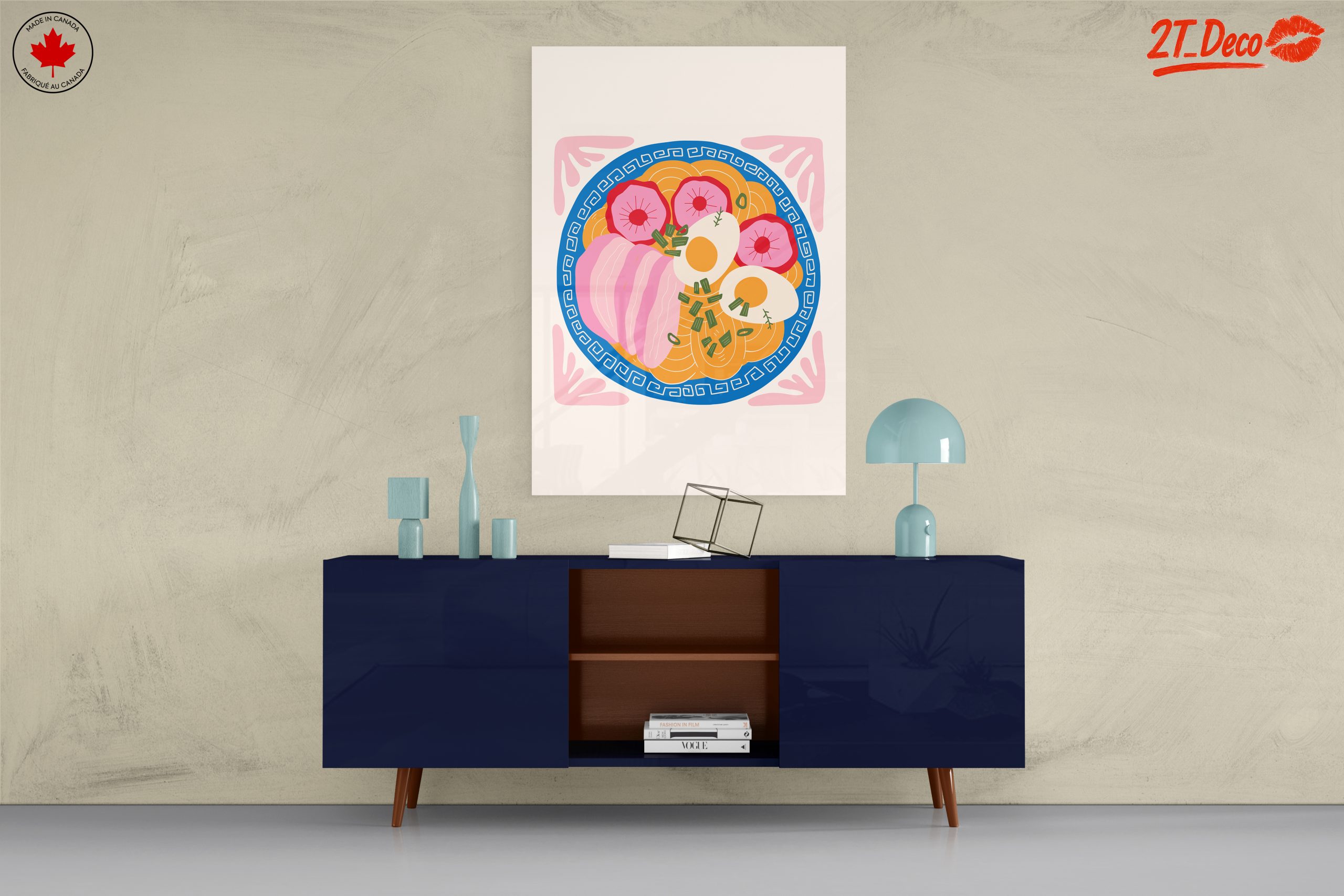 Stylized Abstract Food Art Plate - Image 8