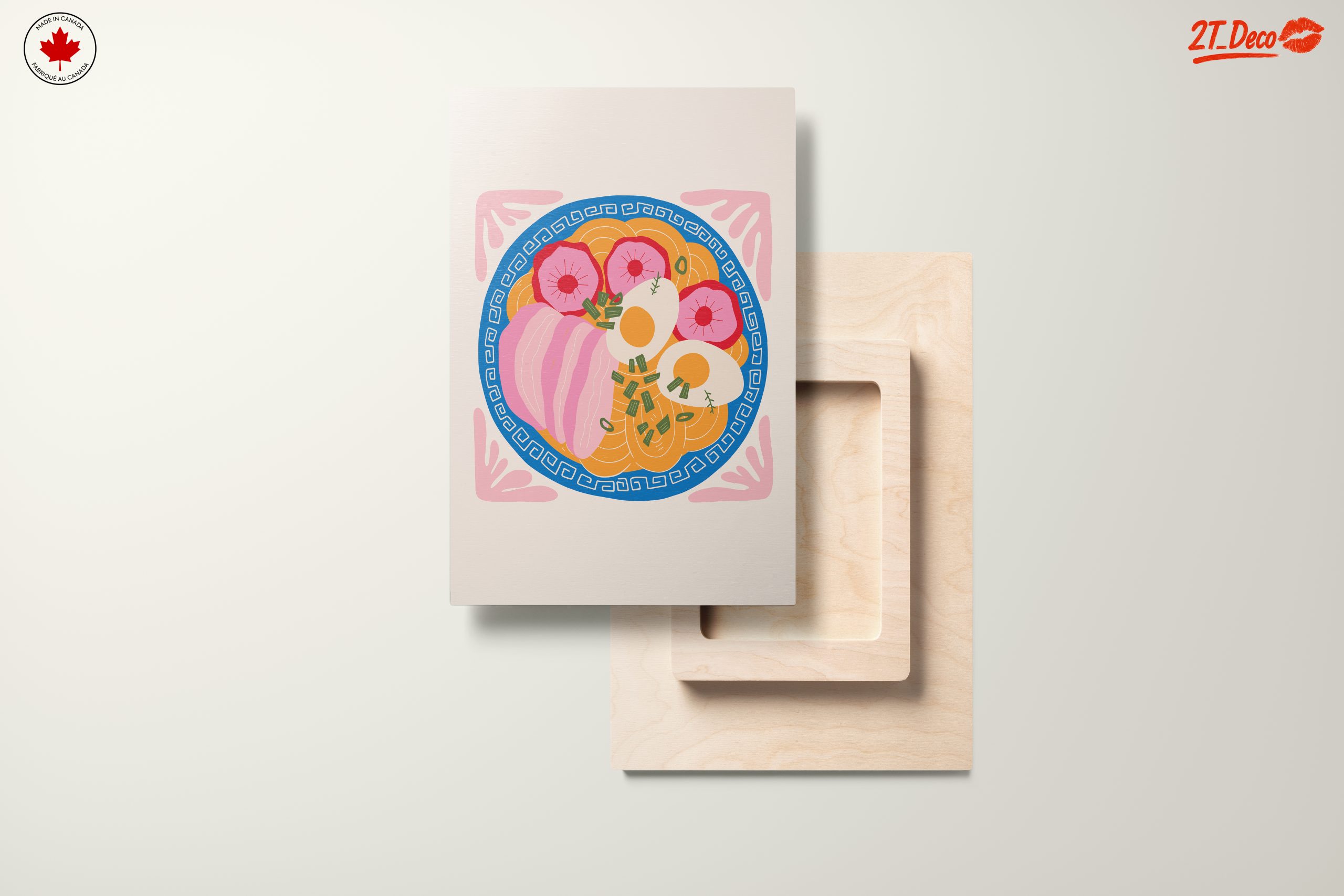 Stylized Abstract Food Art Plate - Image 11