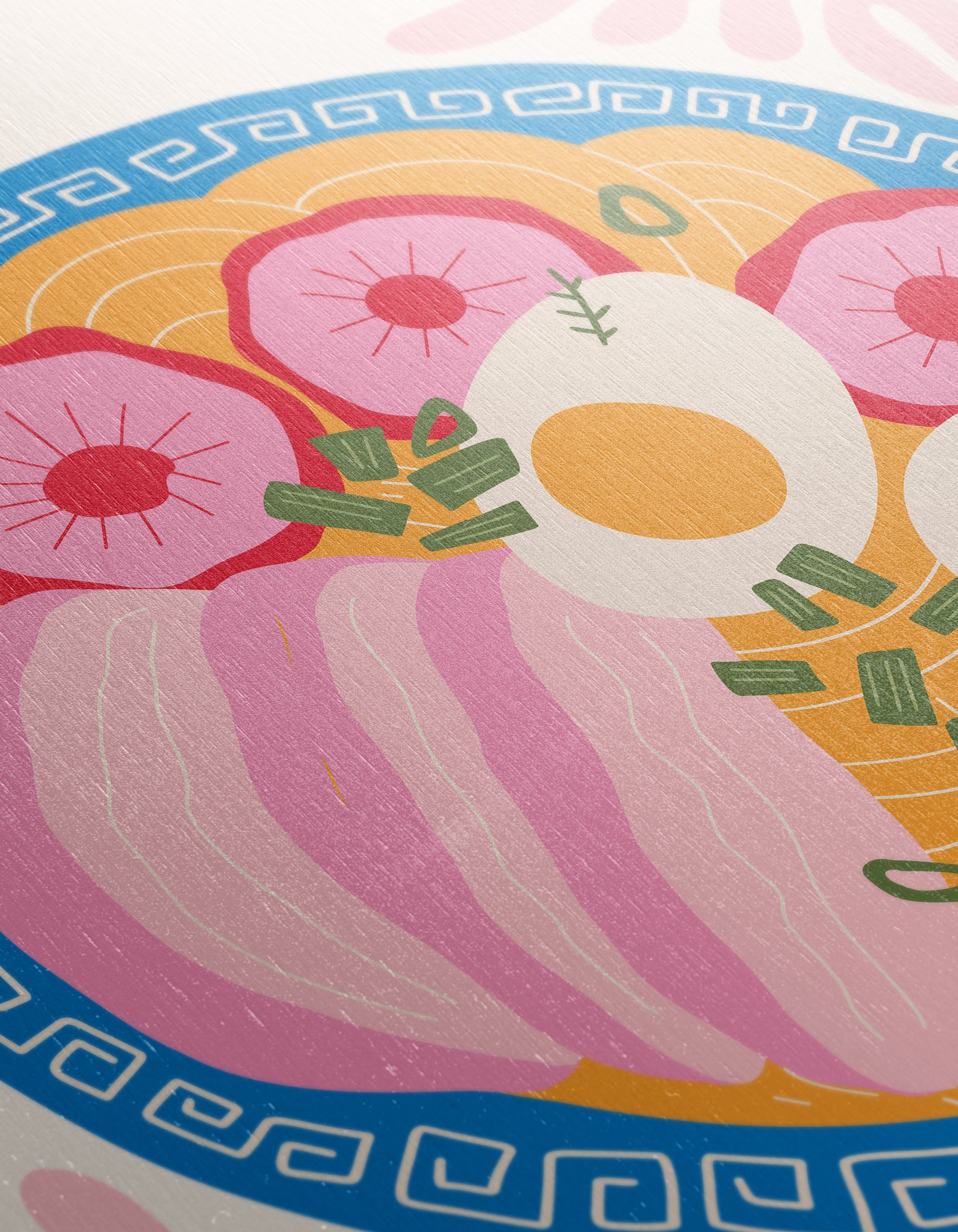 Stylized Abstract Food Art Plate - Image 12