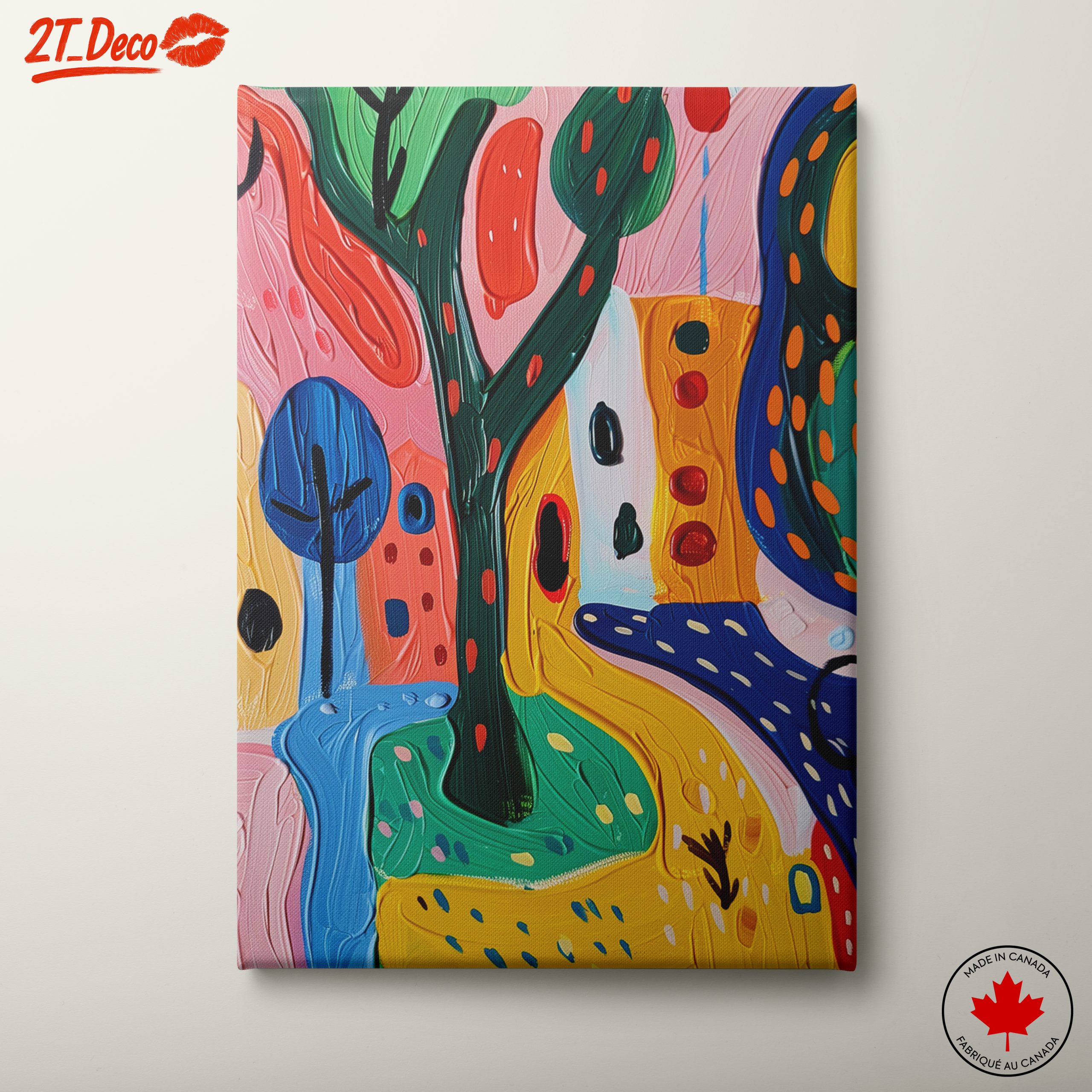 Vibrant Colorful Landscape Abstract
