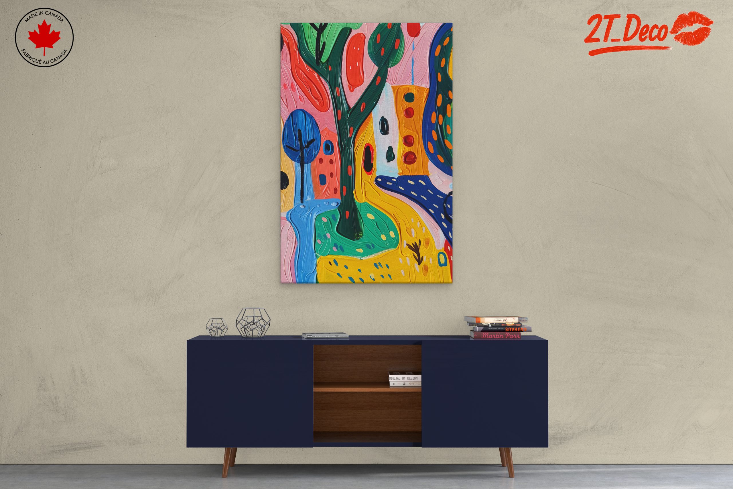 Vibrant Colorful Landscape Abstract - Image 3