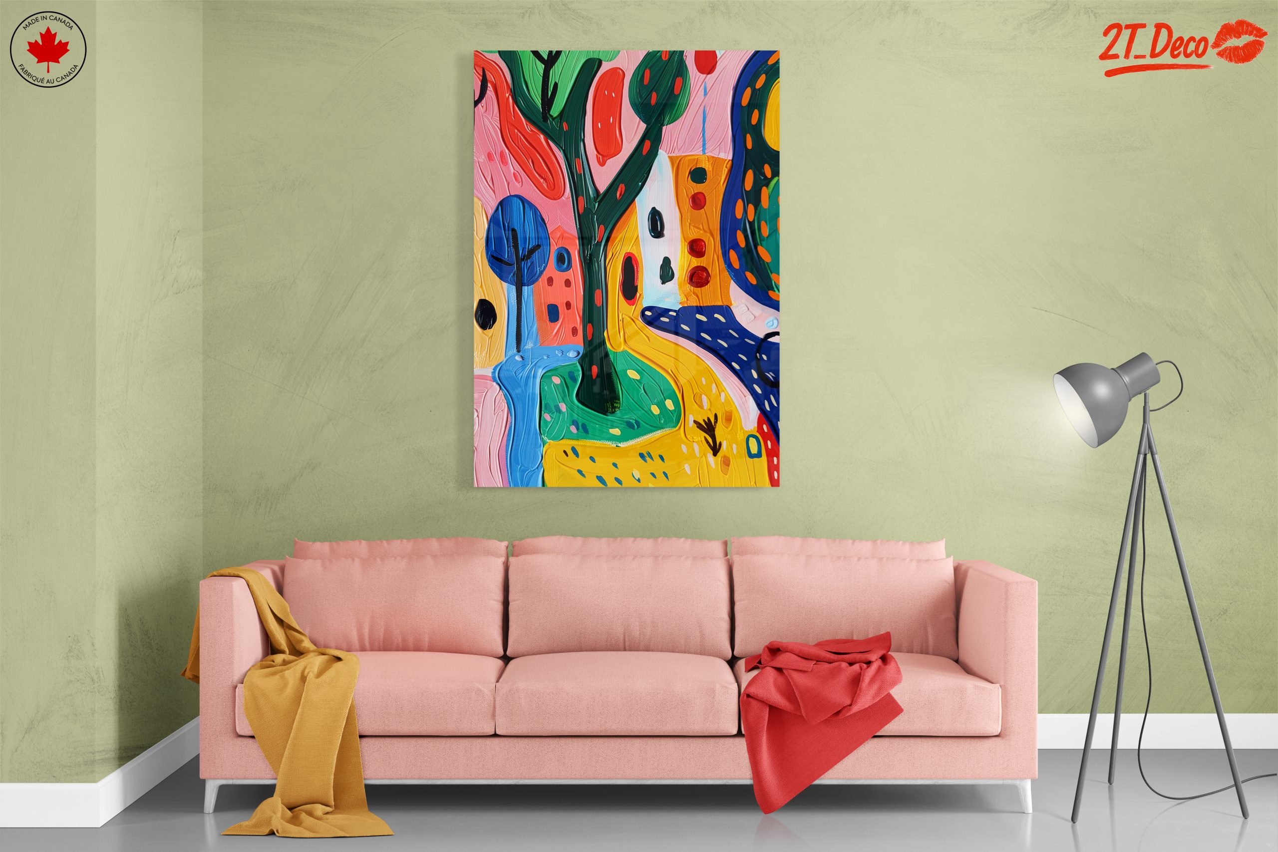 Vibrant Colorful Landscape Abstract - Image 7