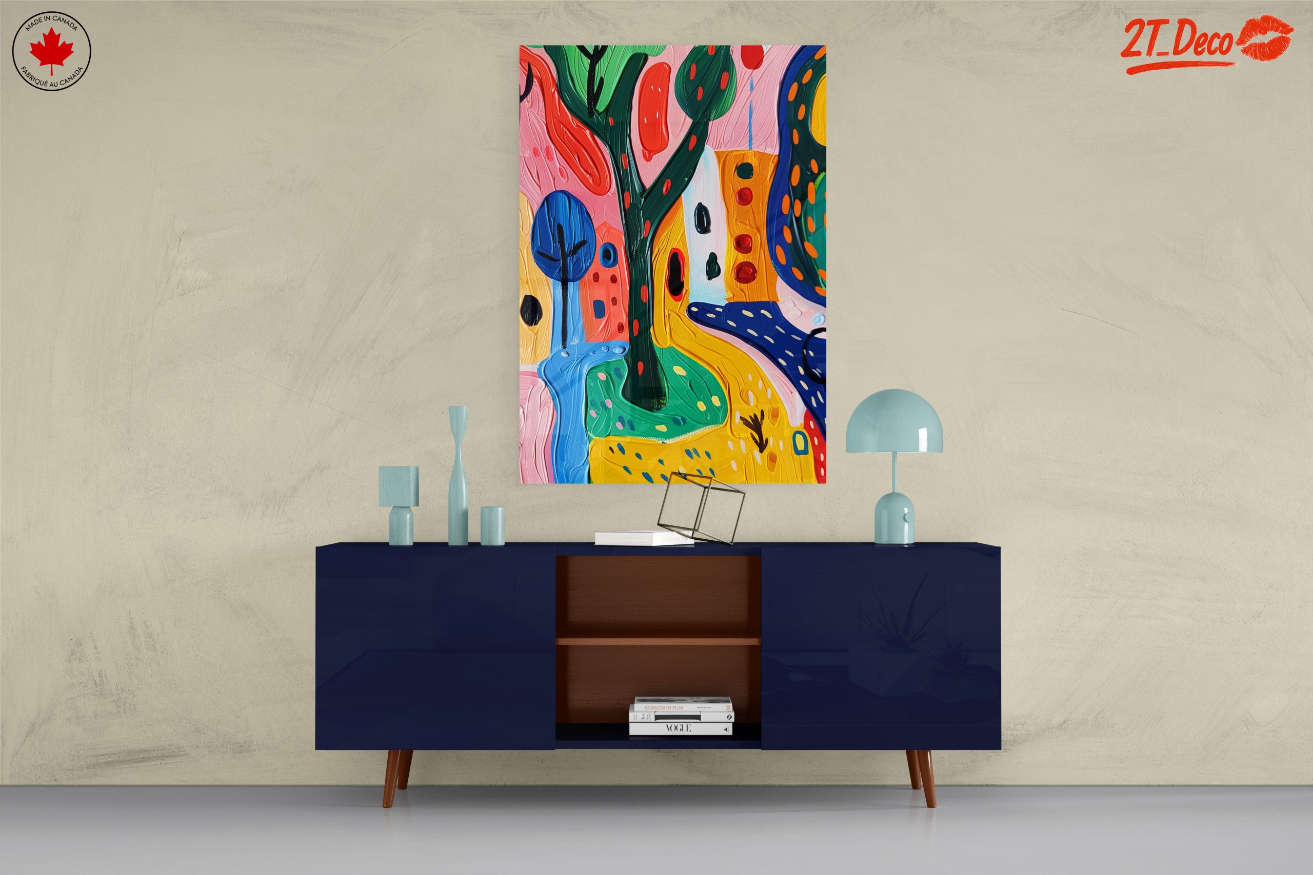 Vibrant Colorful Landscape Abstract - Image 8