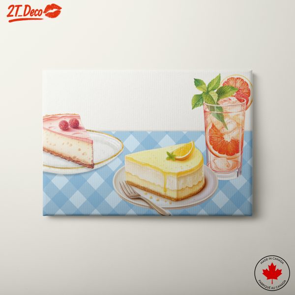 Stylized Abstract Food Art for Home Decor