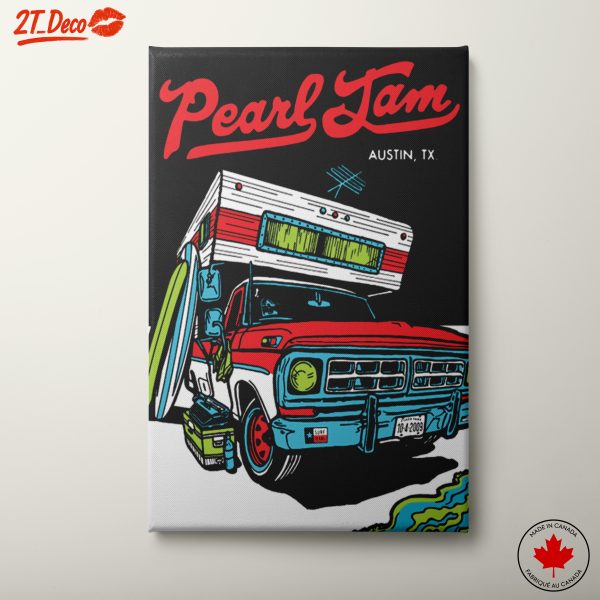 Pearl Jam Concert Art from Austin, TX