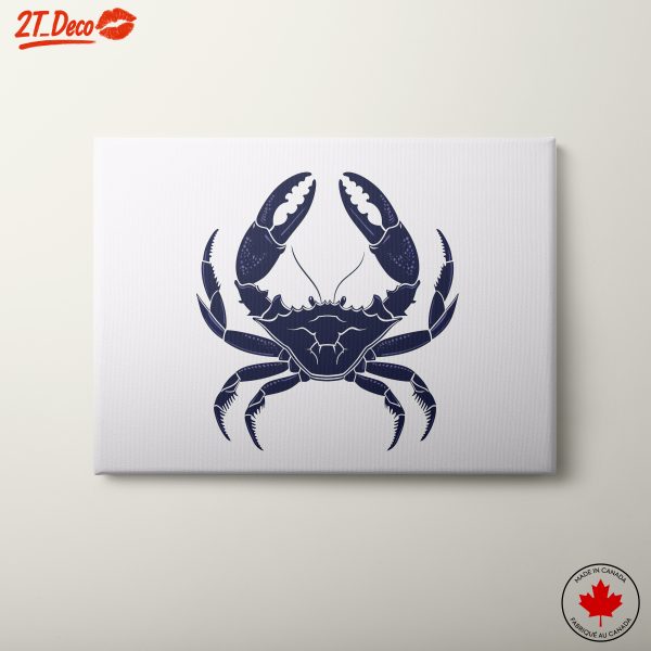 Stylized Crab Marine Life Art