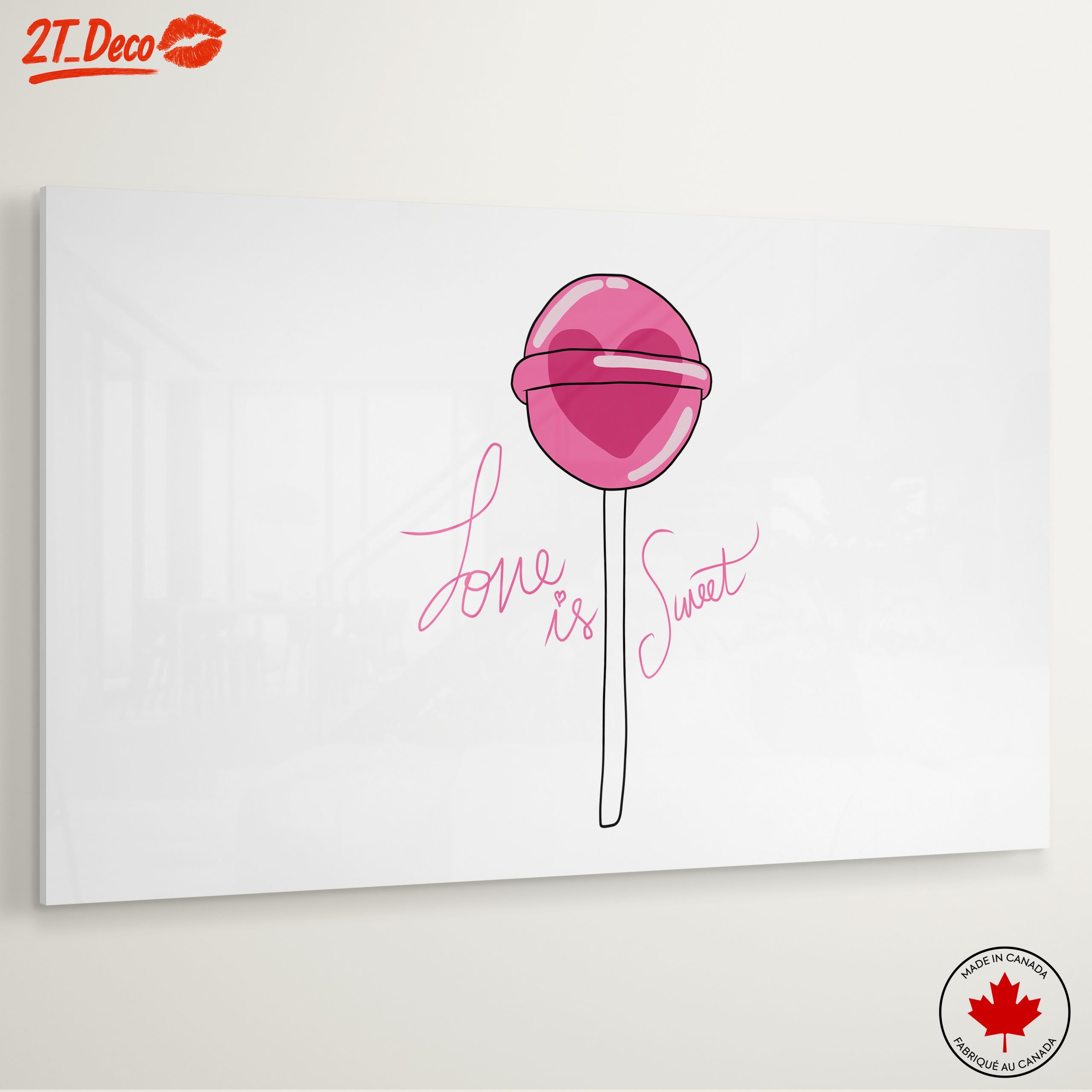 Cute Lollipop Illustration with Sweet Love Theme - Image 6