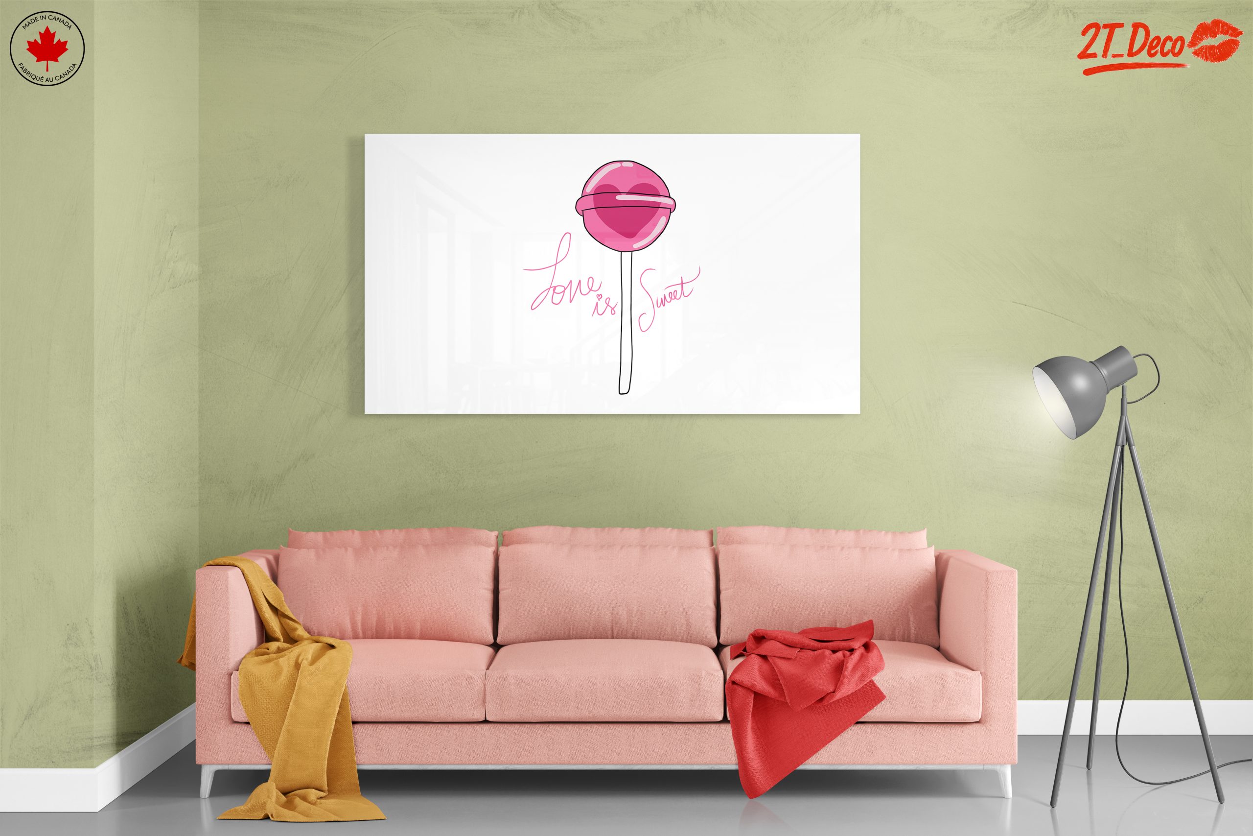 Cute Lollipop Illustration with Sweet Love Theme - Image 7