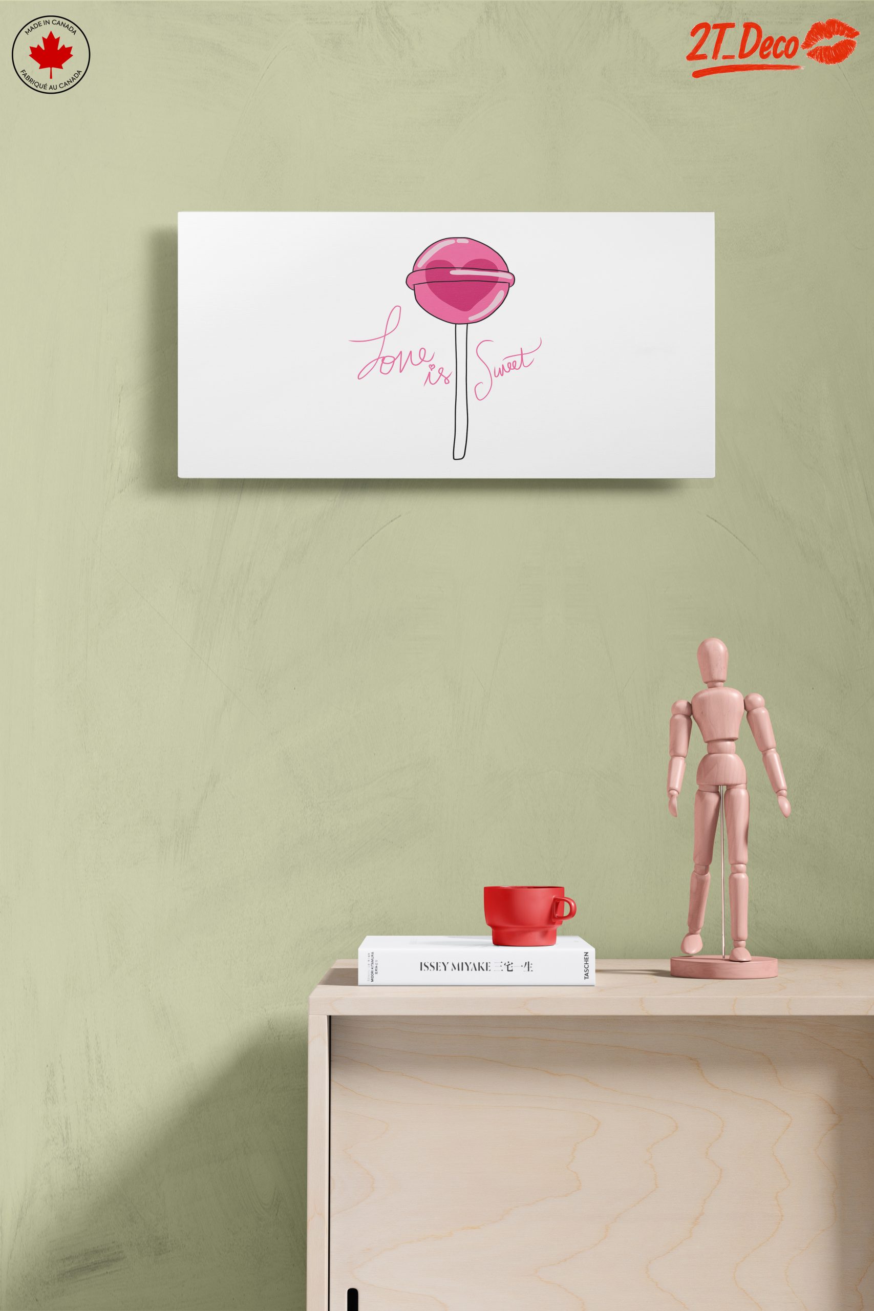 Cute Lollipop Illustration with Sweet Love Theme - Image 14