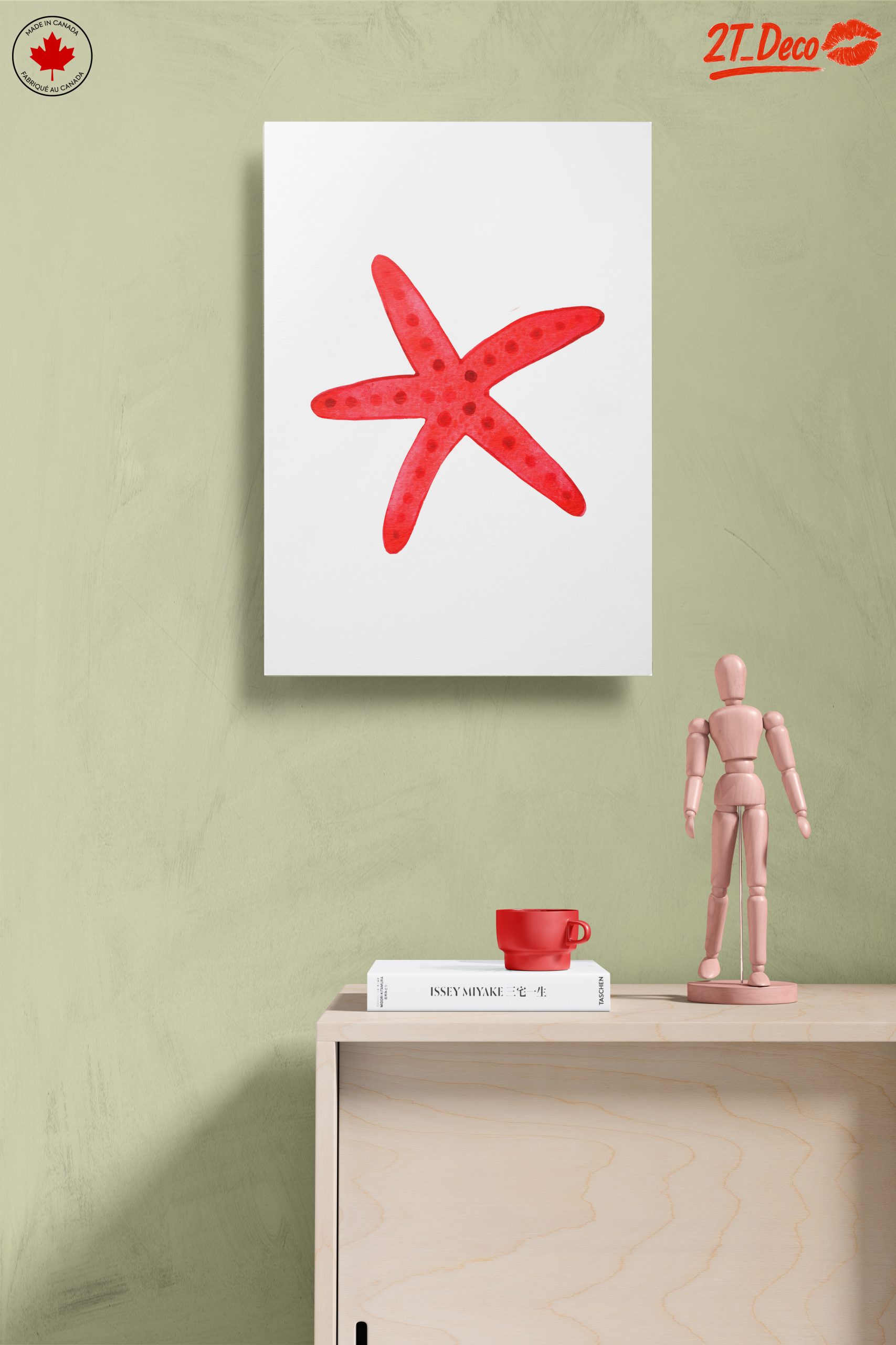 Vibrant Starfish Watercolor Artwork for Coastal Decor - Image 14