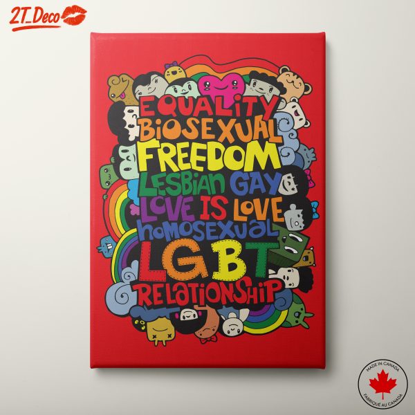 LGBTQ+ Equality Colorful Artwork