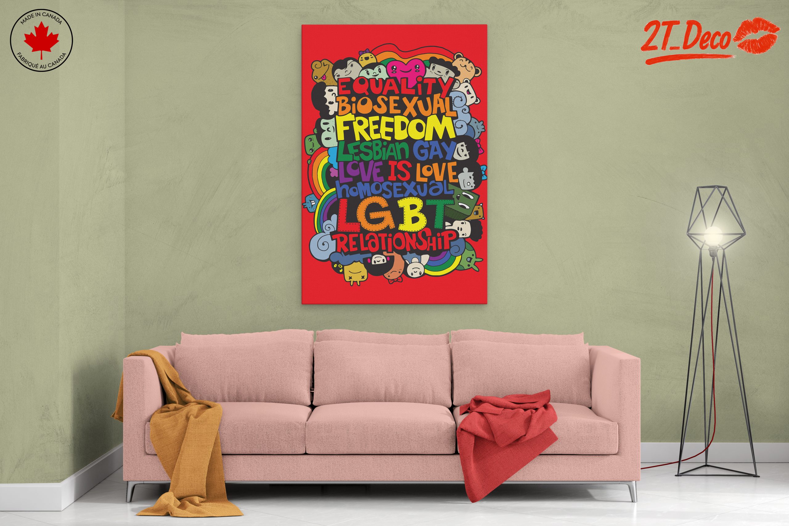 LGBTQ+ Equality Colorful Artwork - Image 2