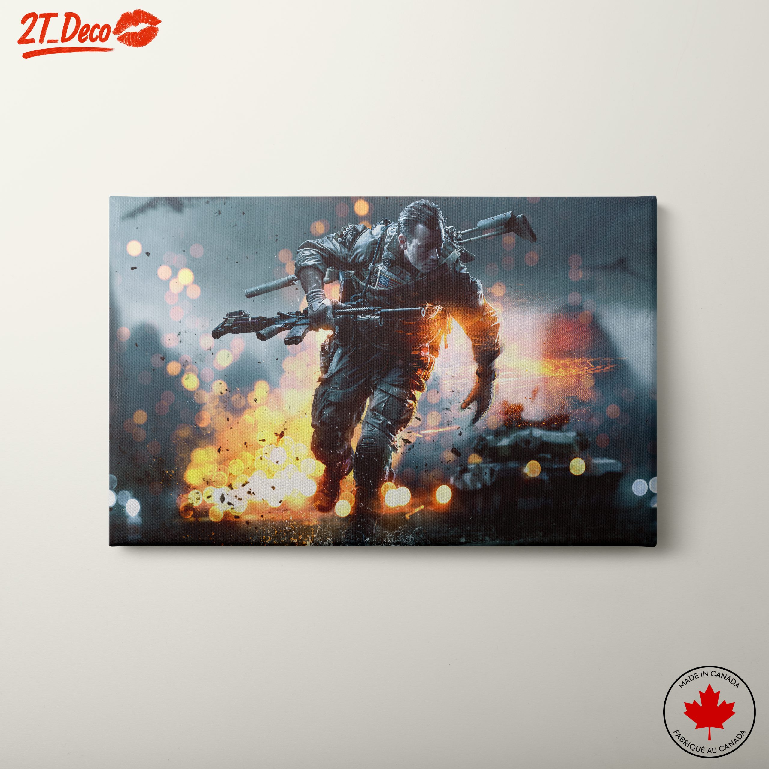 Dynamic Battlefield Action Art