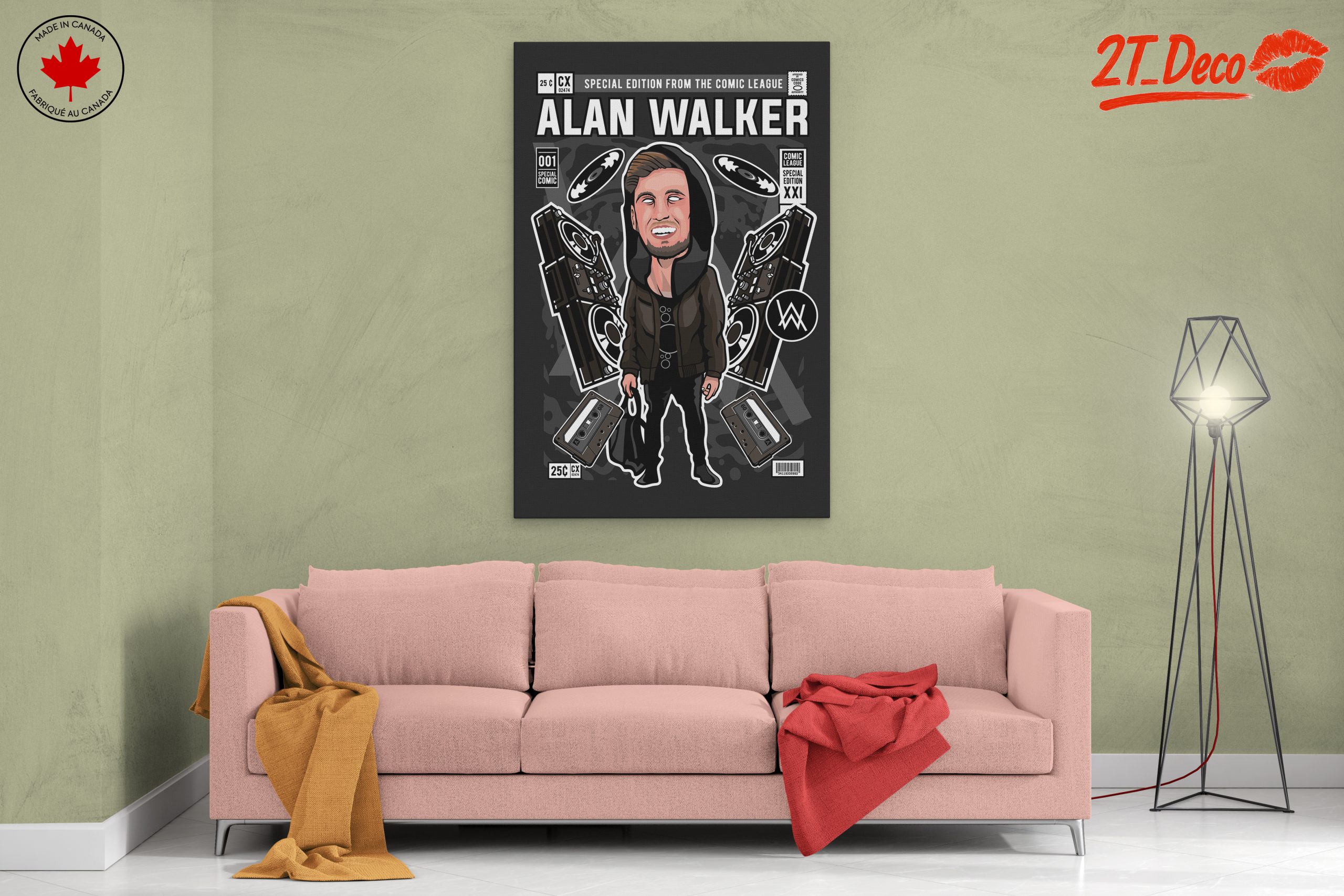 Dynamic Music Artist Illustration Featuring Alan Walker - Image 2